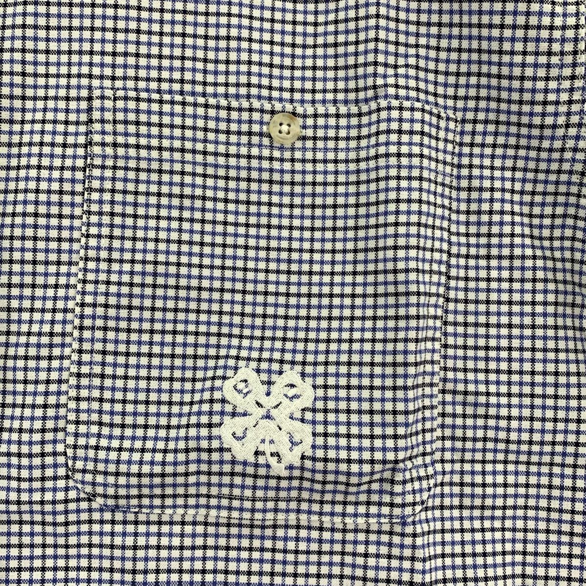 半袖シャツ Plaid S/S Shirt L 青 253BoTT40