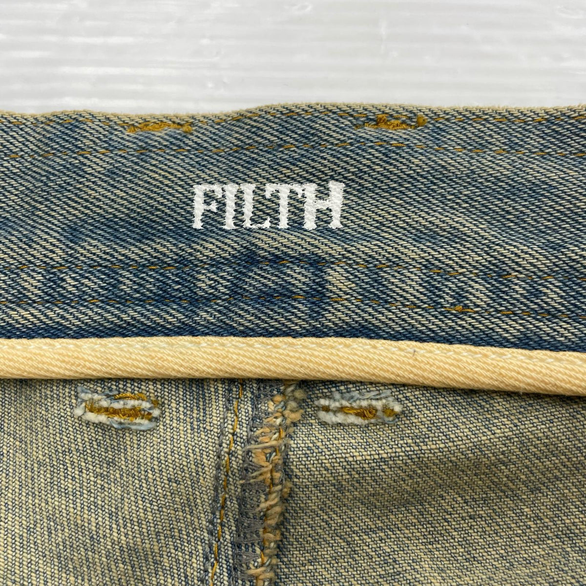 デニムパンツ 24AW FRONT ZIP BAGGY DENIM (32) 2 ブルー