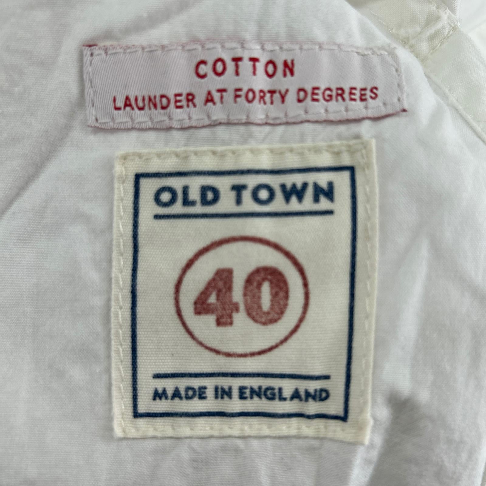 長袖シャツ OLD TOWN スタンダードシャツ-40 WHT 40 ホワイト