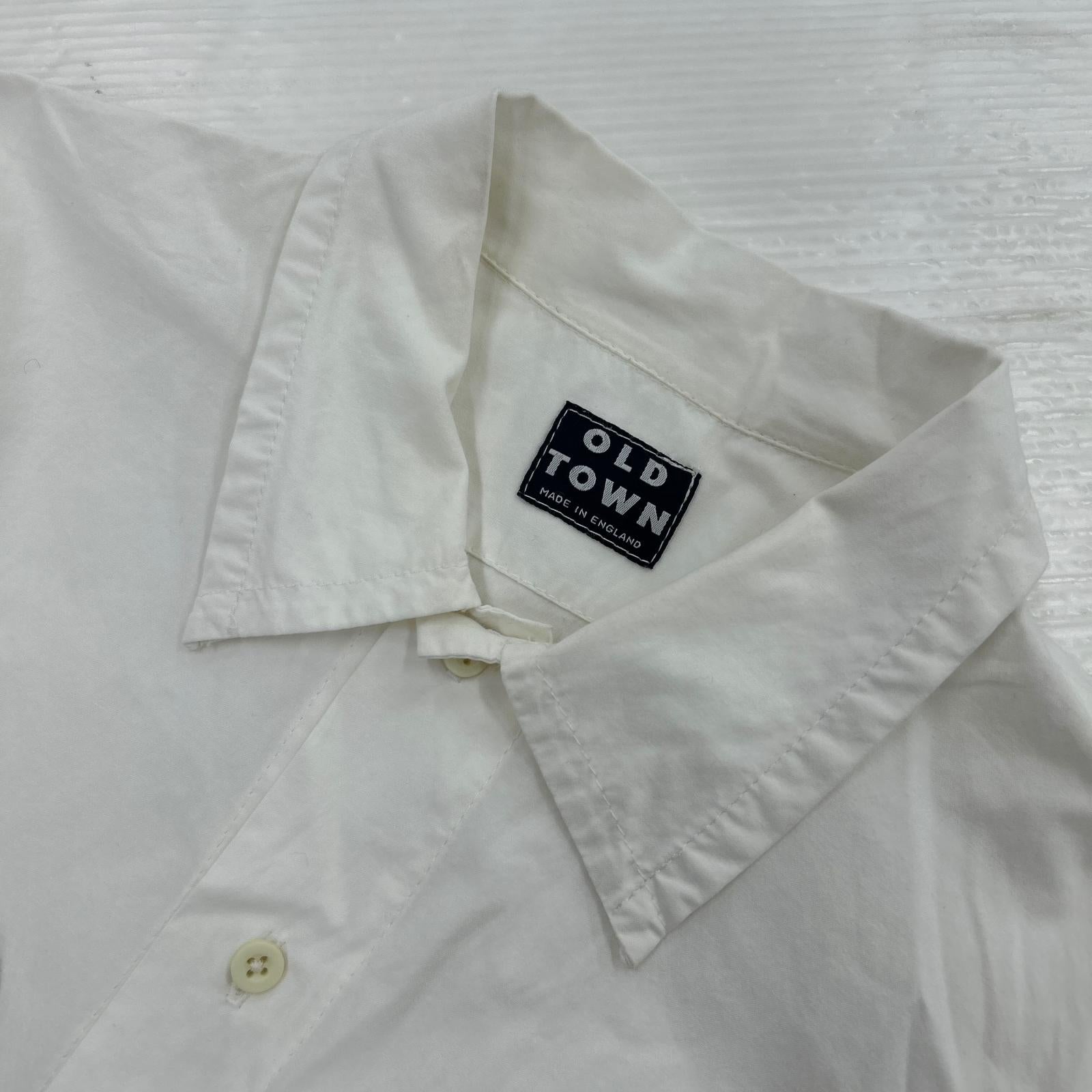 長袖シャツ OLD TOWN スタンダードシャツ-40 WHT 40 ホワイト