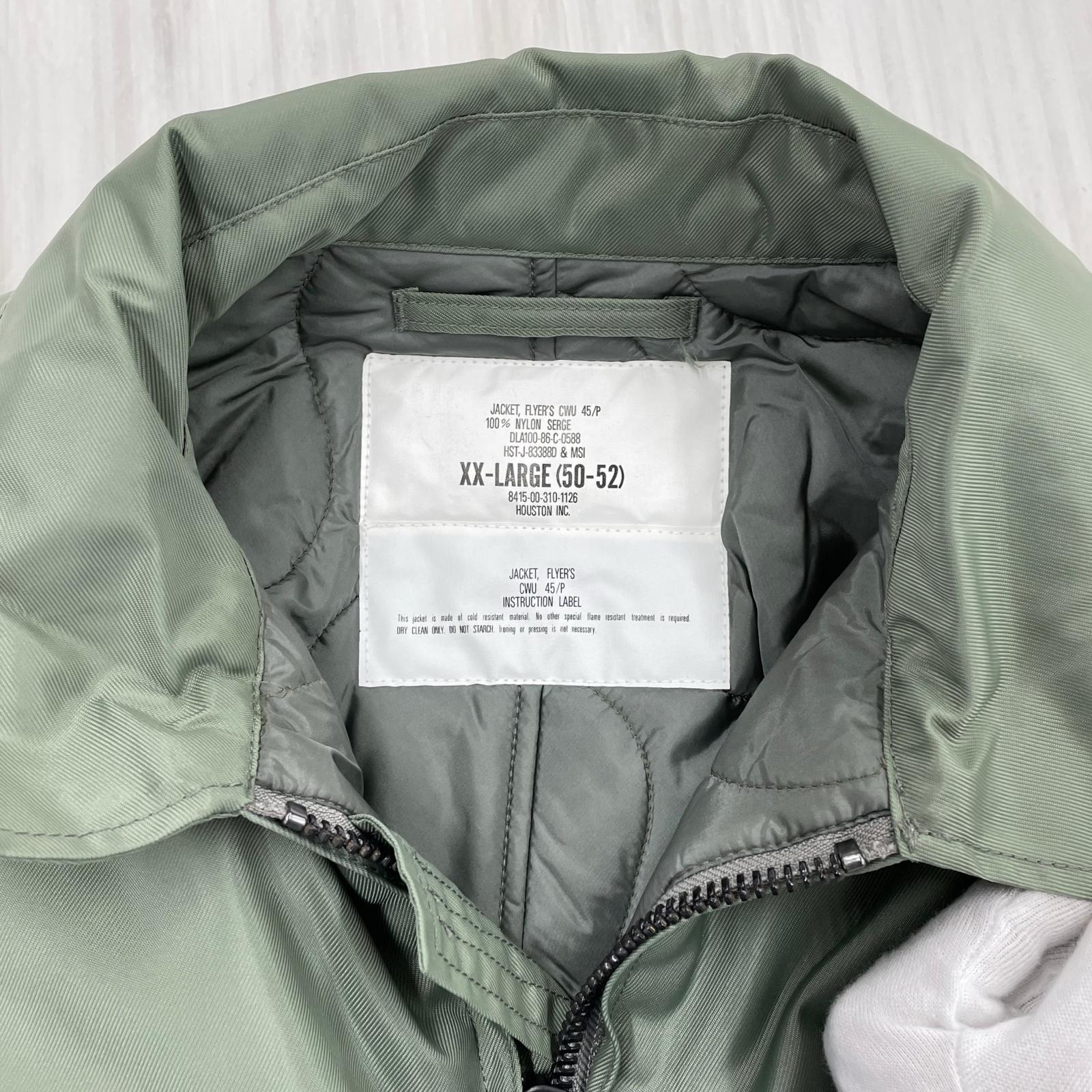 ジャケット HOUSTON CWU-45P FLIGHT JACKET 5CW45P オリーブ (XXL)