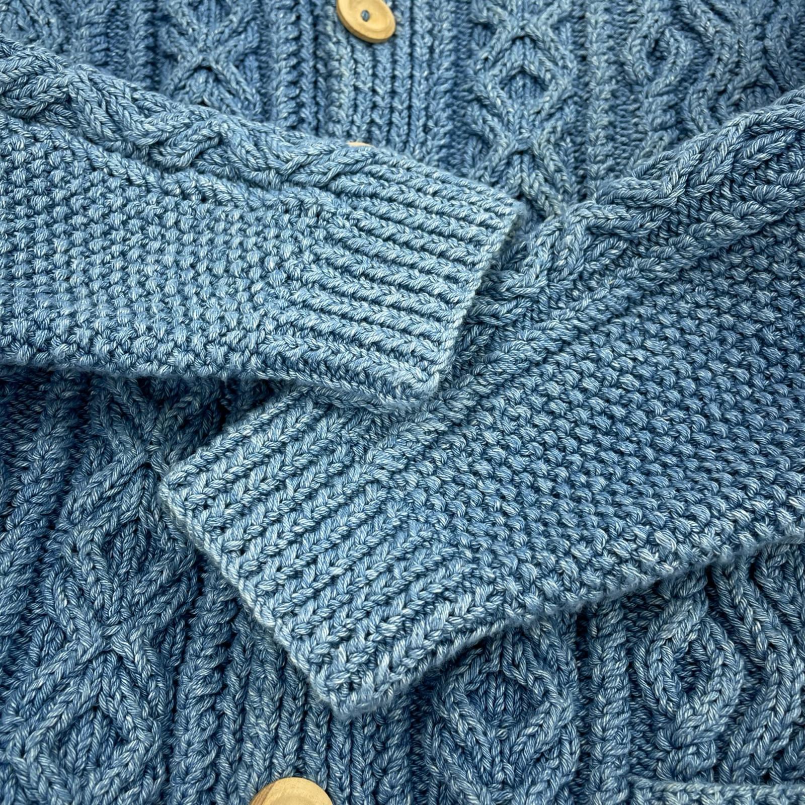 カーディガン 3A LUMBER CARDIGAN/ブルー