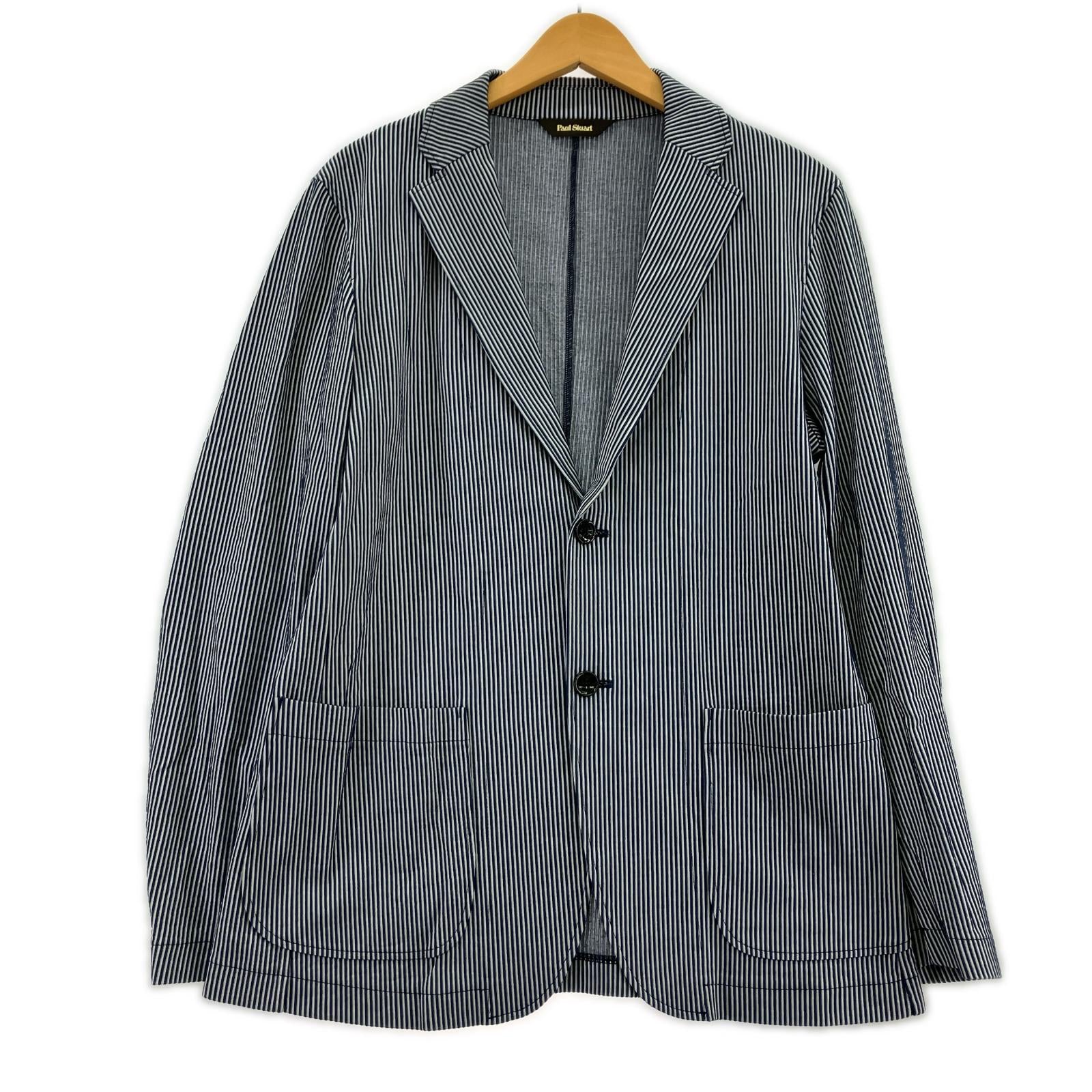 テーラードジャケット PAUL STUART Cord Lane Washable Knit Jacket 48 NVY 48