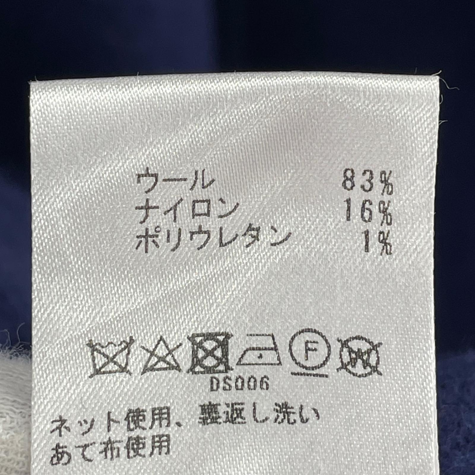 その他アウター ウールロングコート ブルー 36 36 ブルー
