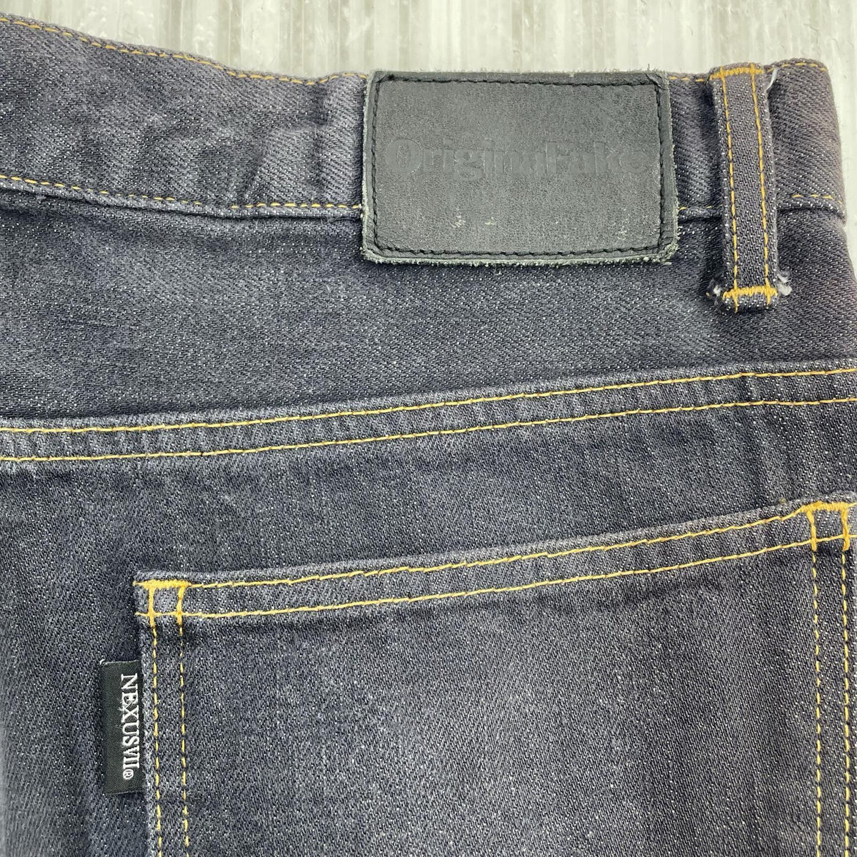 デニムパンツ サイド刺繍 W33 ブラック