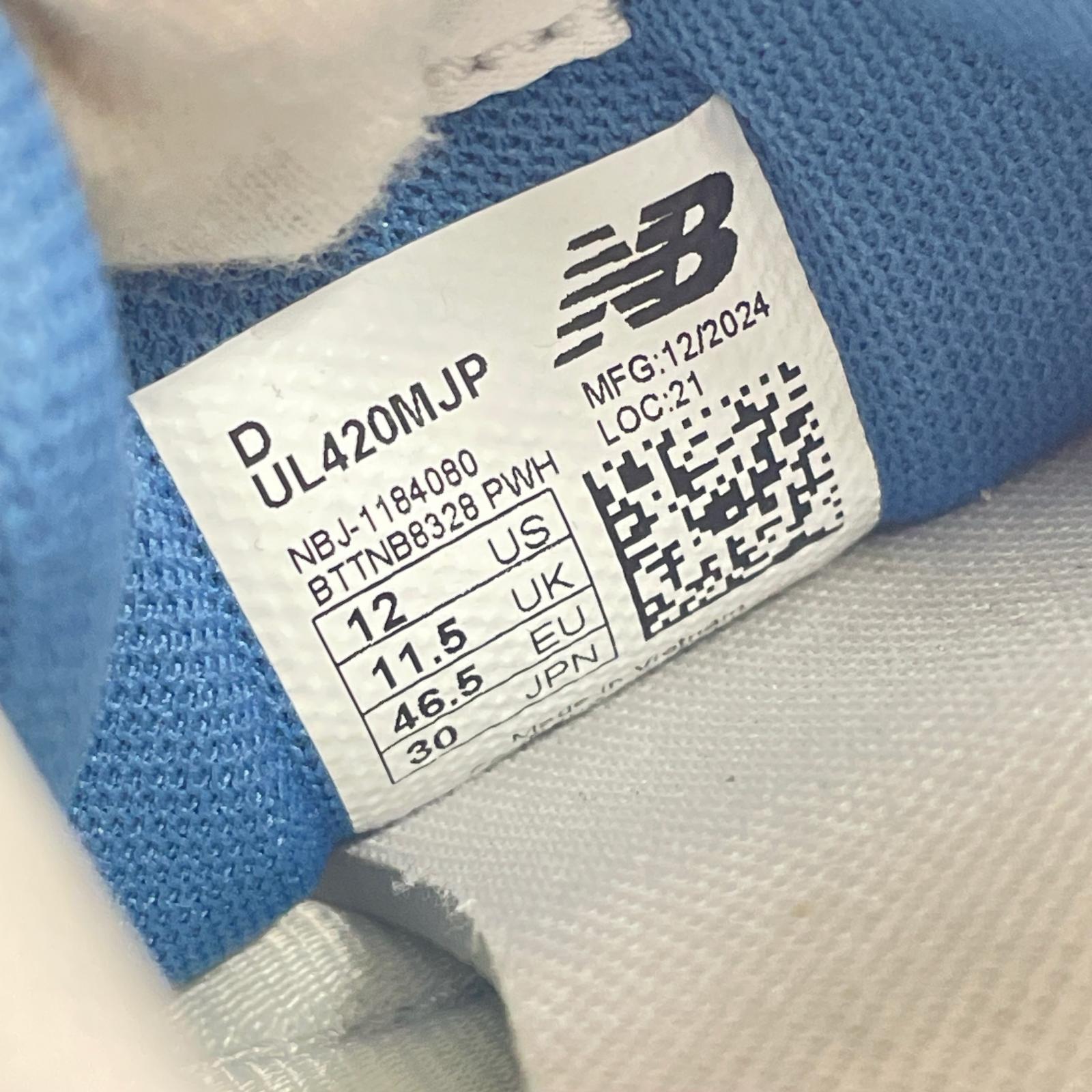 スニーカー UL420MJP 30.0cm 30cm (US12 UK11 1/2 EU50) グレー