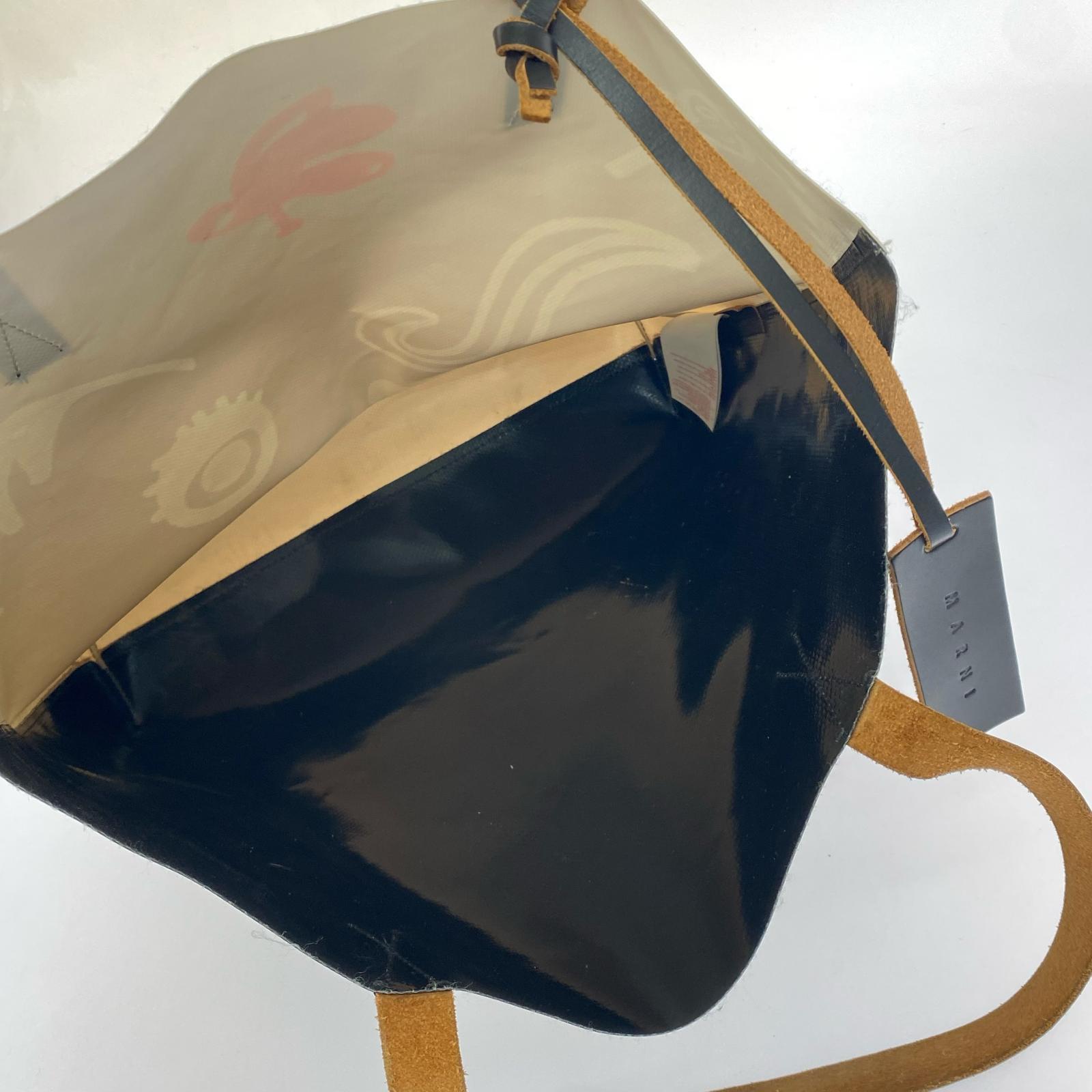 その他バッグ MARNI アートプリント PVCトートバッグ アイボリー マルチ