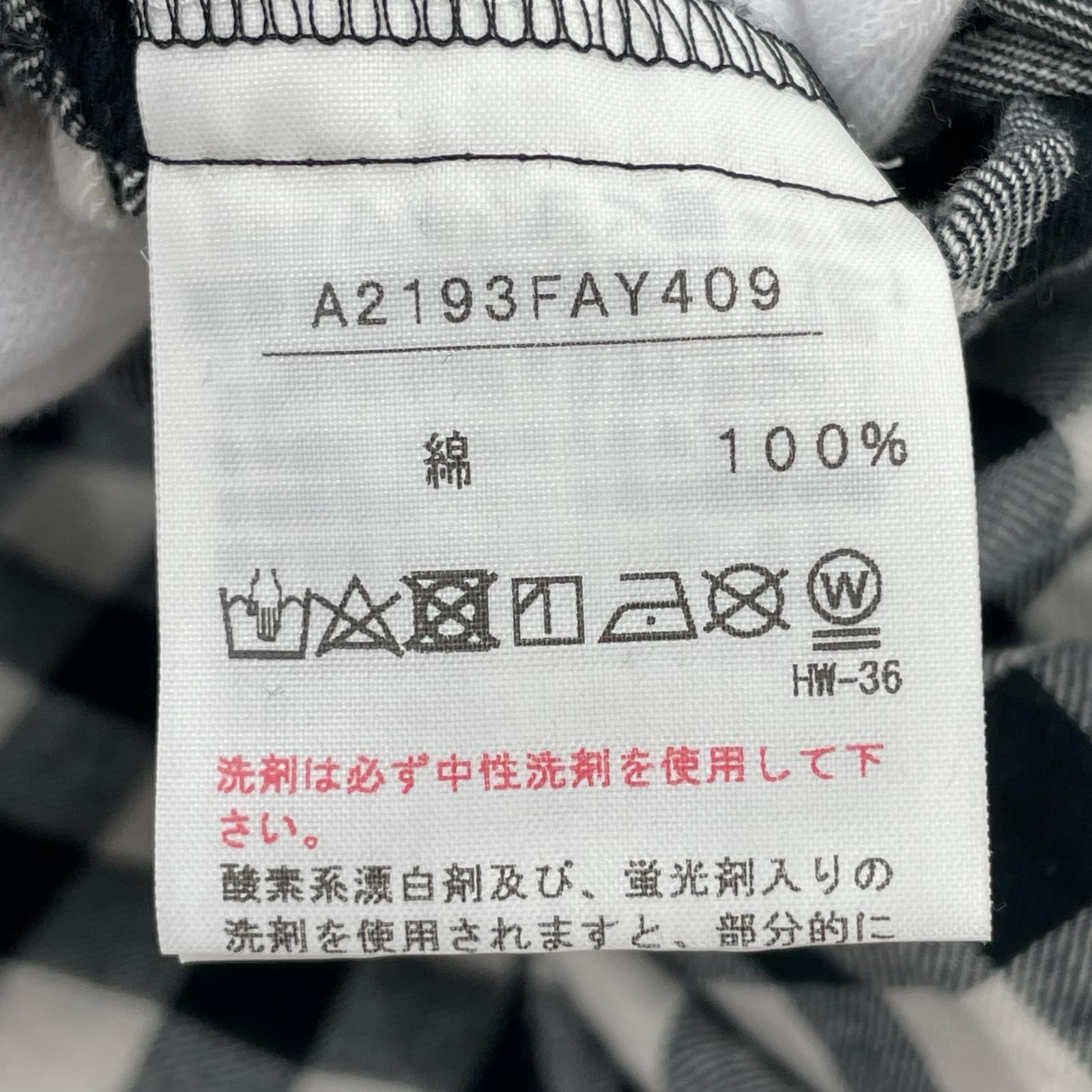 ワンピース ブロックチェック ブラック