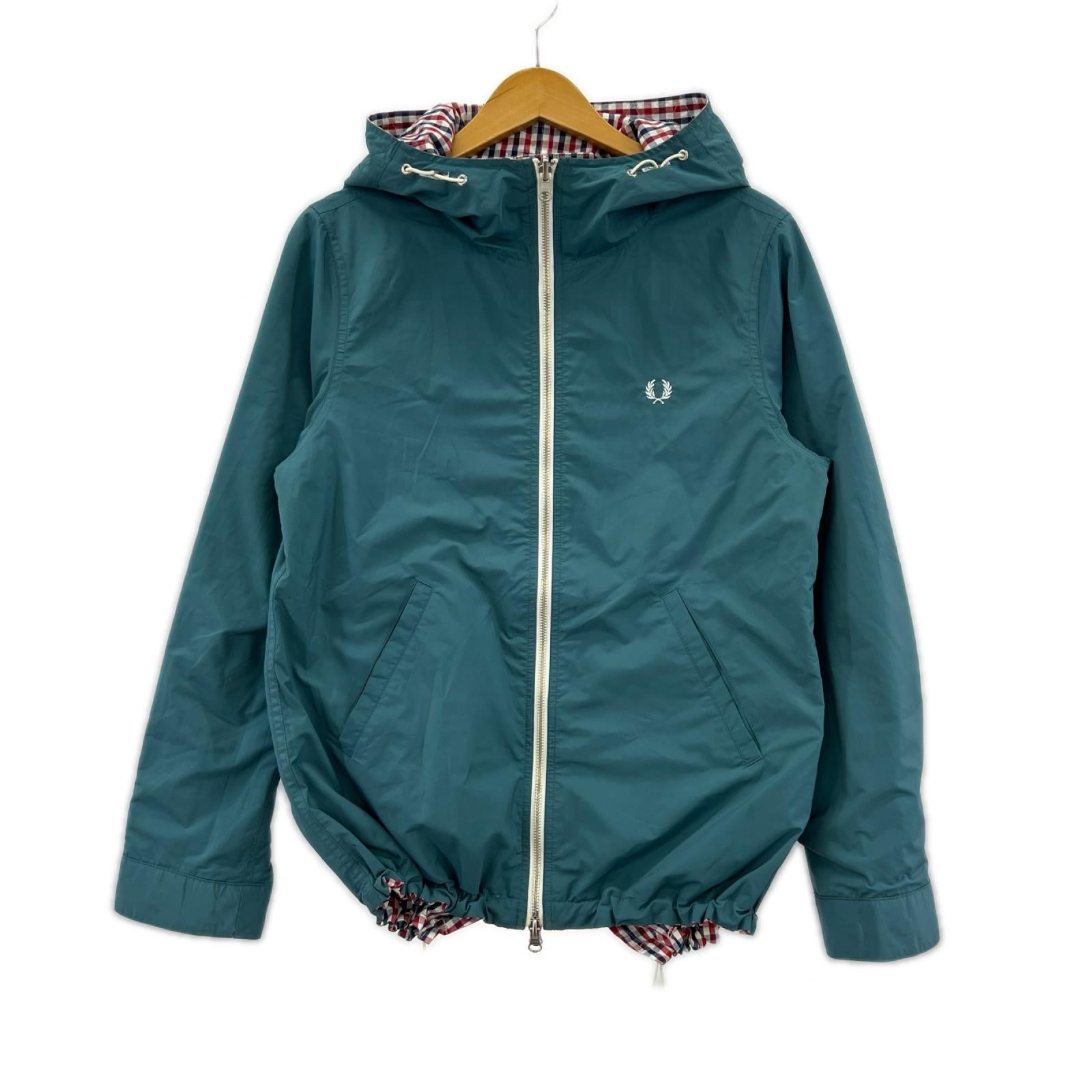 ジャケット FRED PERRY ﾘﾊﾞｰｼﾌﾞﾙﾓｯｽﾞﾊﾟｰｶｰ 緑 裏地ﾁｪｯｸ (S) S