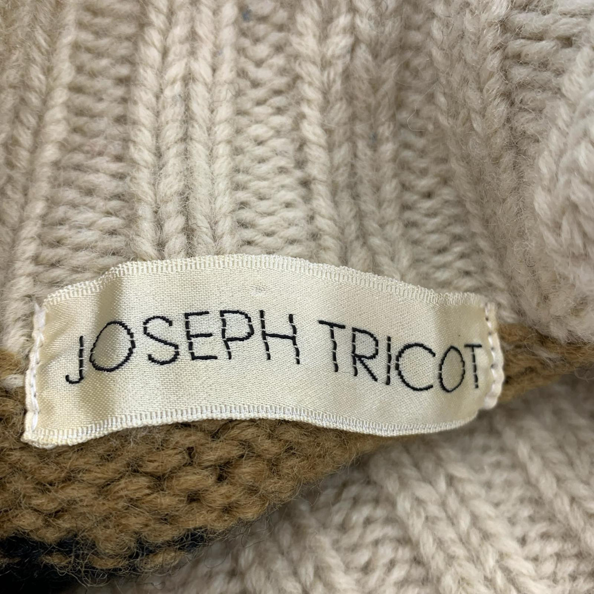 ニット JOSEPH TRICOT ﾄﾗ柄 ﾆｯﾄ ベージュ