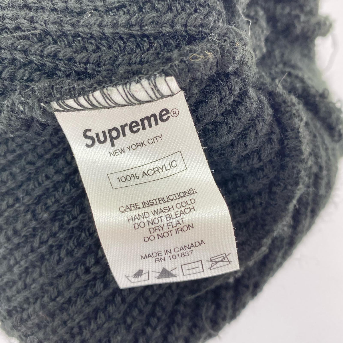 ニットキャップ Losse Gauge Beanie ブラック