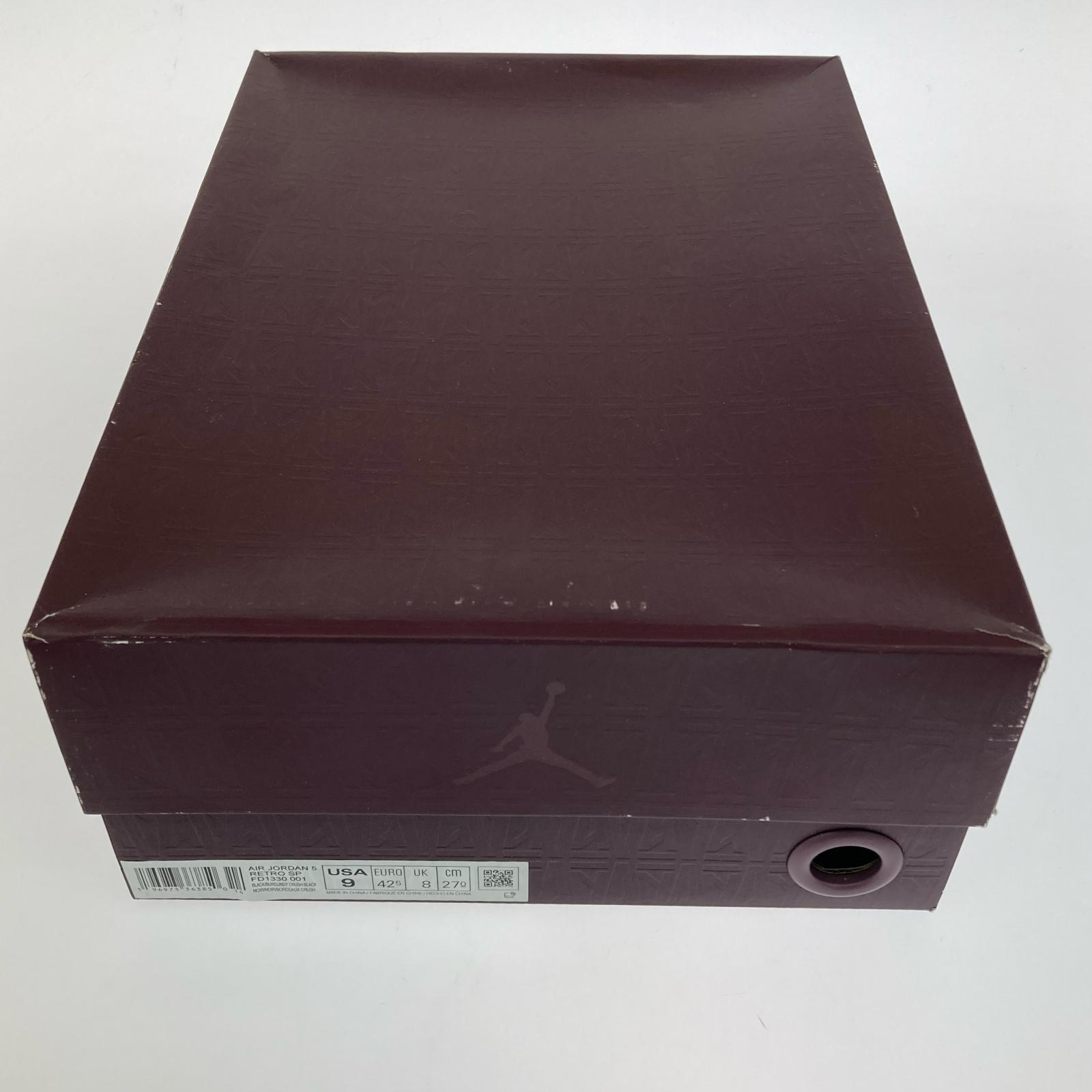 スニーカー Air Jordan 5 Retro SP BLK M 27cm (US9 UK8 1/2 EU44) ブラック