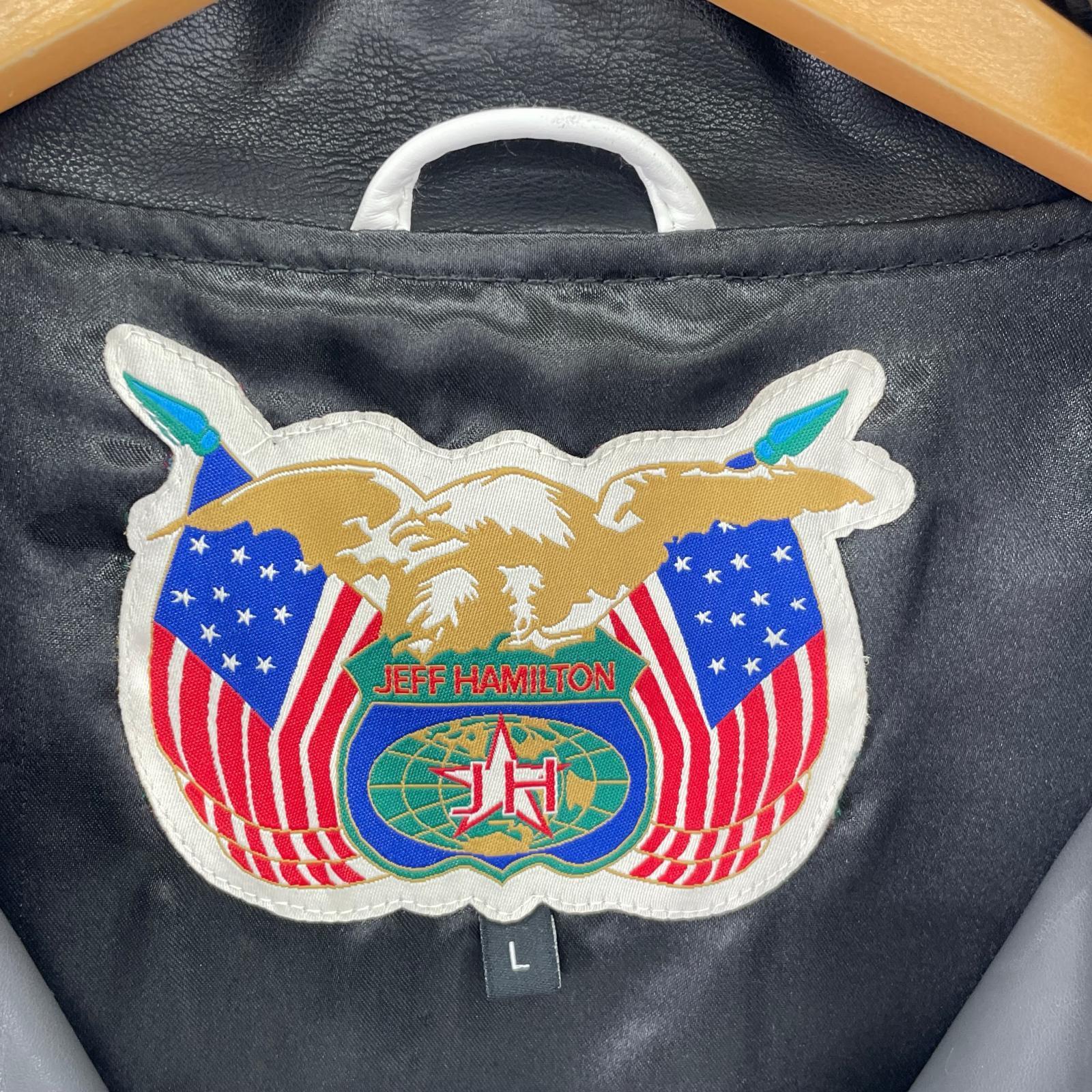 ブルゾン JEFF HAMILTON STADIUM JACKET (L) L ブラック