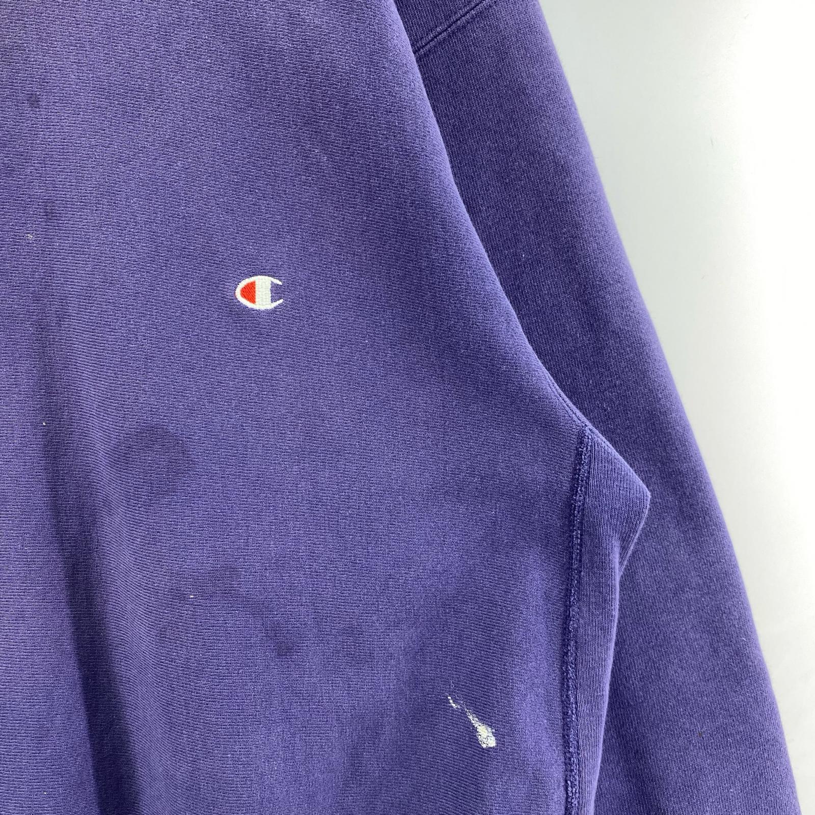 スウェット 90s~00s USA製 REVERSE WEAVE PPL XXL パープル