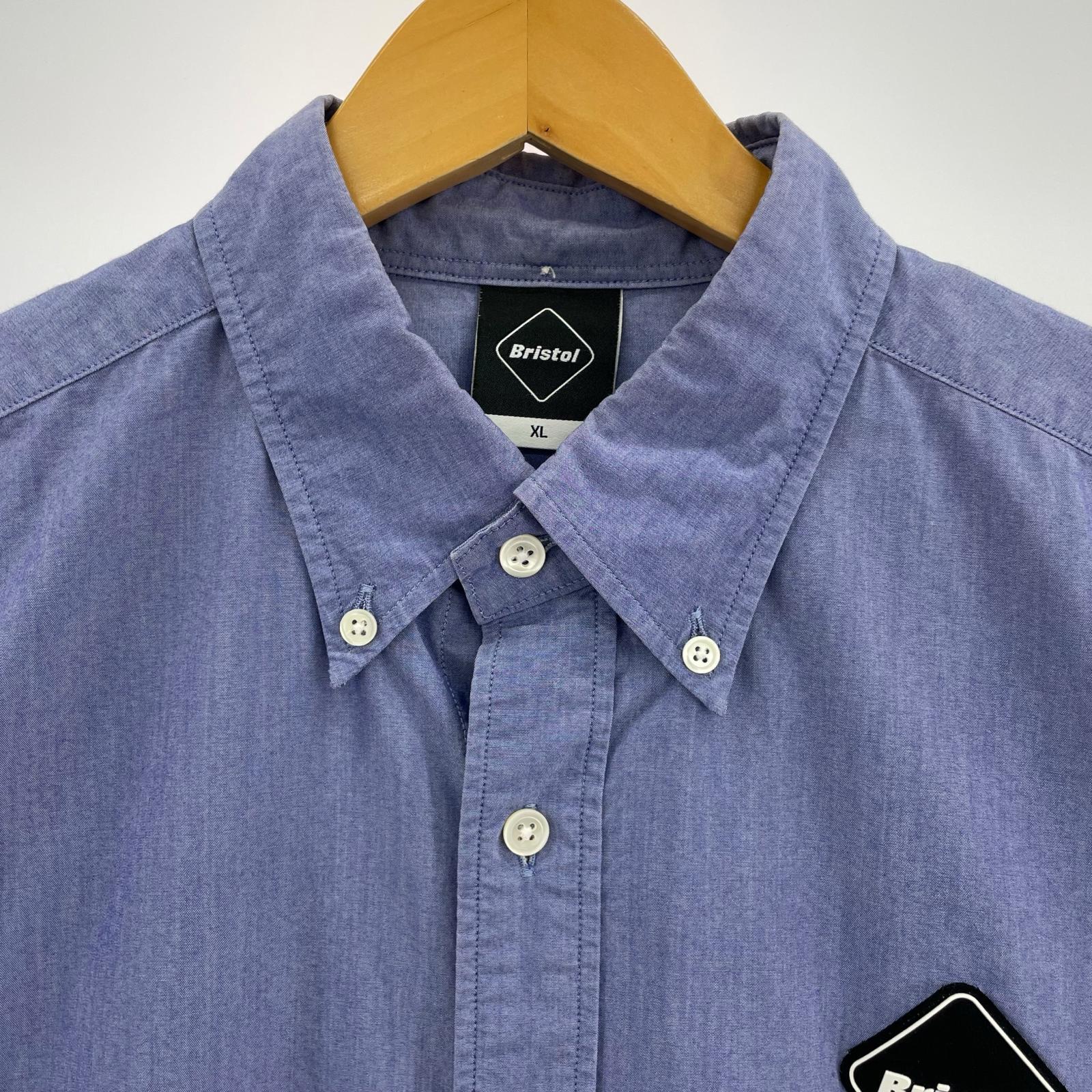 長袖シャツ F.C.R.B. COOLMAX EMBLEM B.D. SHIRT XL パープル