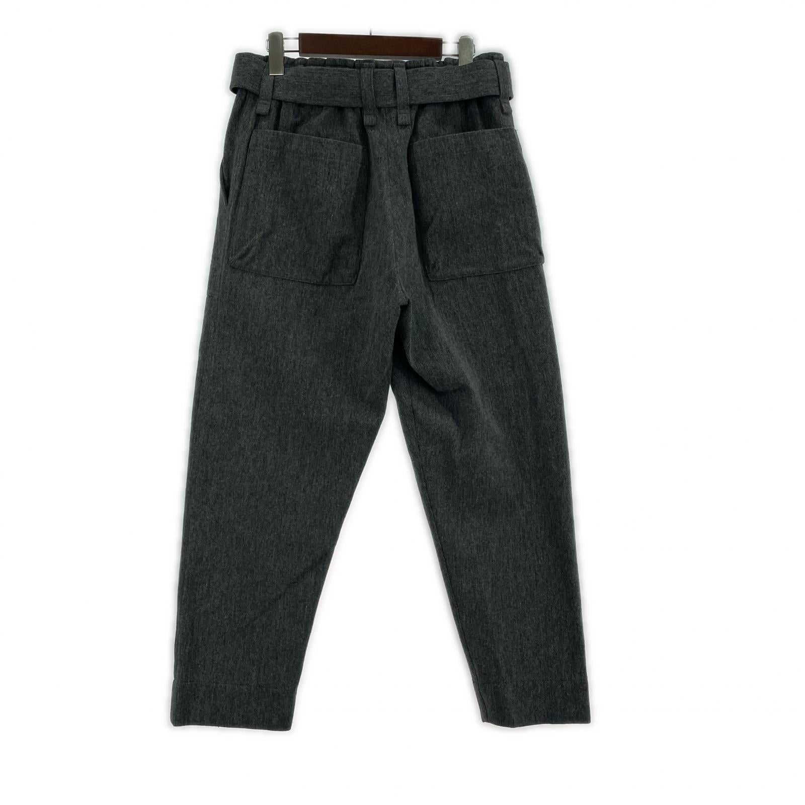 パンツ MEN ベルテッド ウールベイカーパンツ グレー 2 2 グレー
