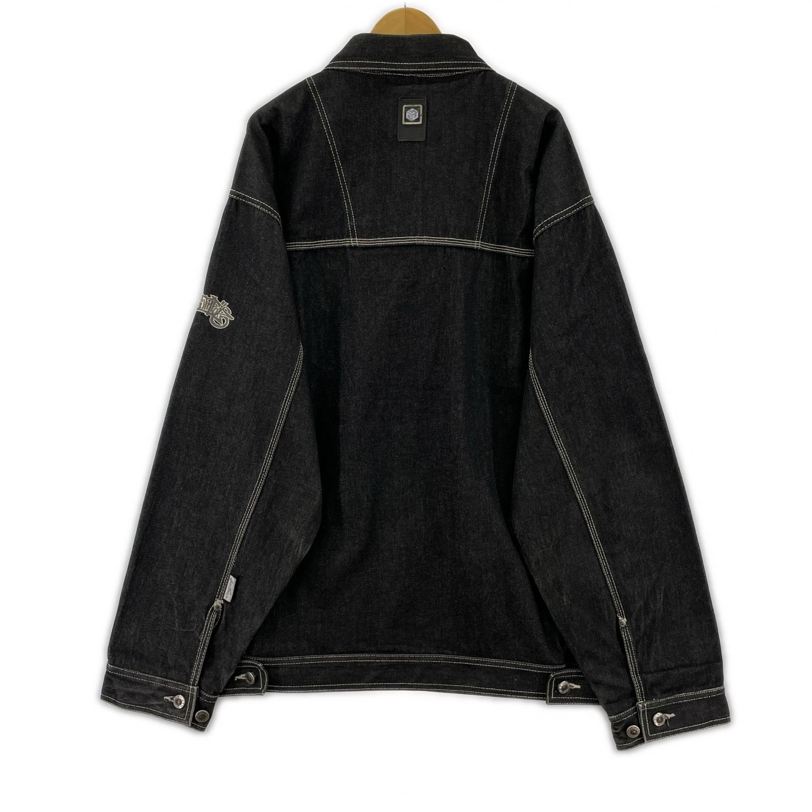 ブルゾン SOUTHPOLE オーバーサイズデニムジャケット BLK XXL 3L ブラック