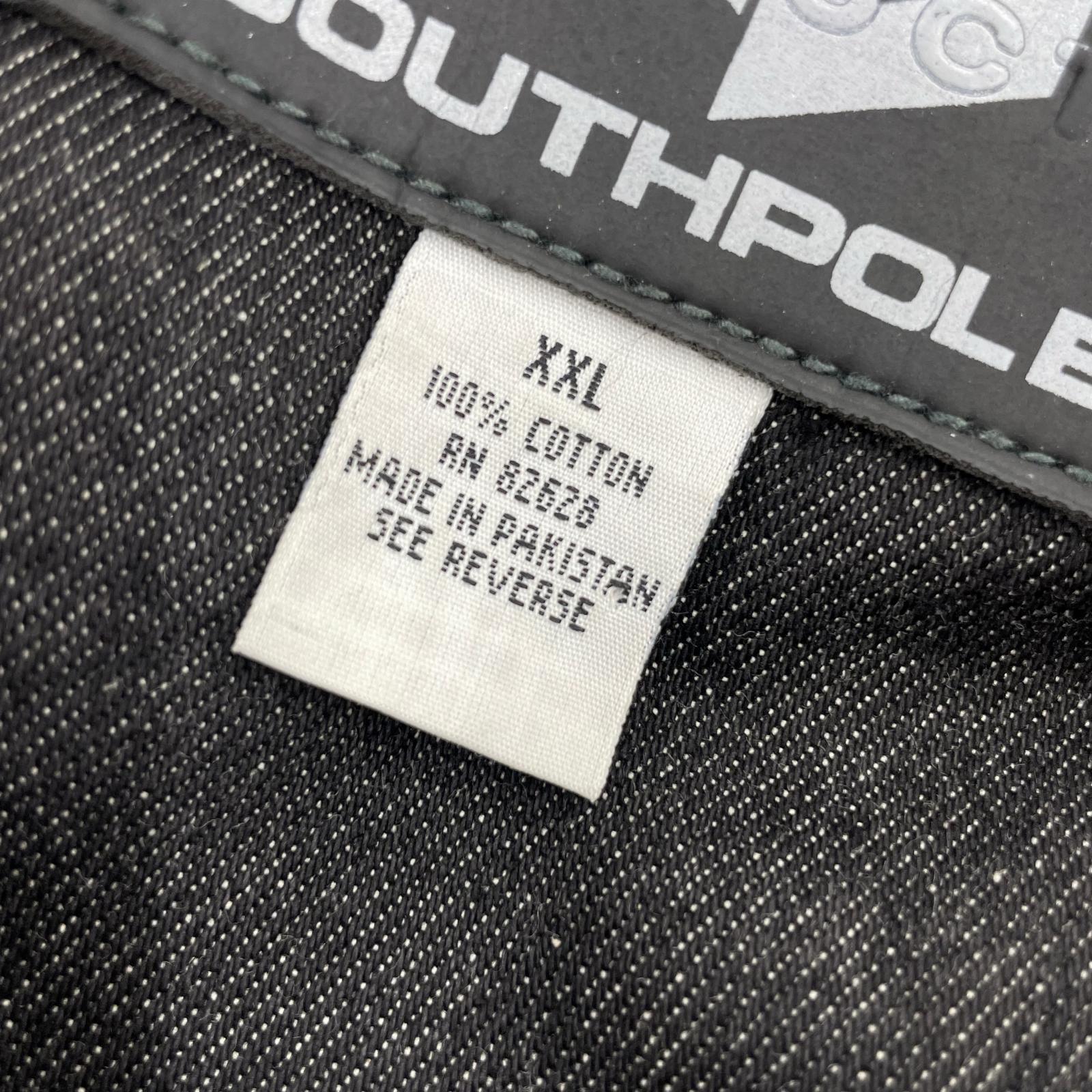 ブルゾン SOUTHPOLE オーバーサイズデニムジャケット BLK XXL 3L ブラック