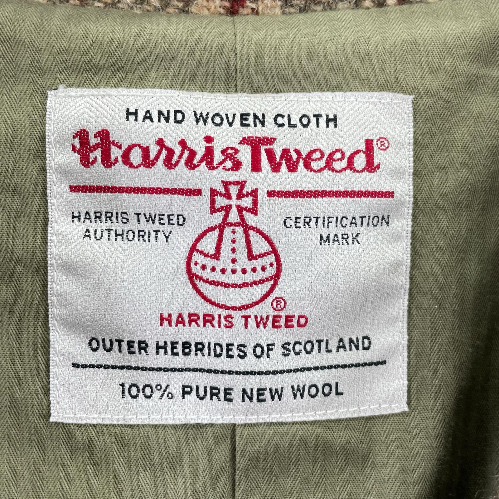 テーラードジャケット Harris Tweed チェックテーラードジャケット 1 カーキ