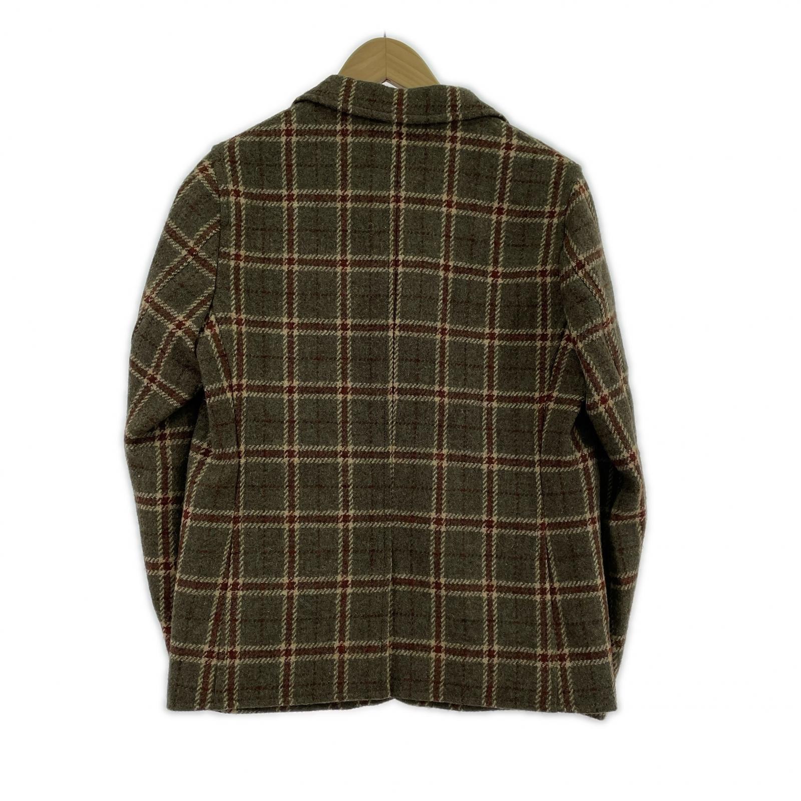 テーラードジャケット Harris Tweed チェックテーラードジャケット 1 カーキ