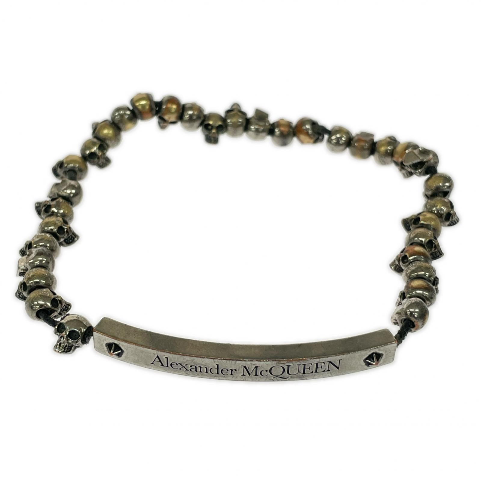 ブレスレット Alexander McQueen ダイナミックスカルブレスレット シルバー