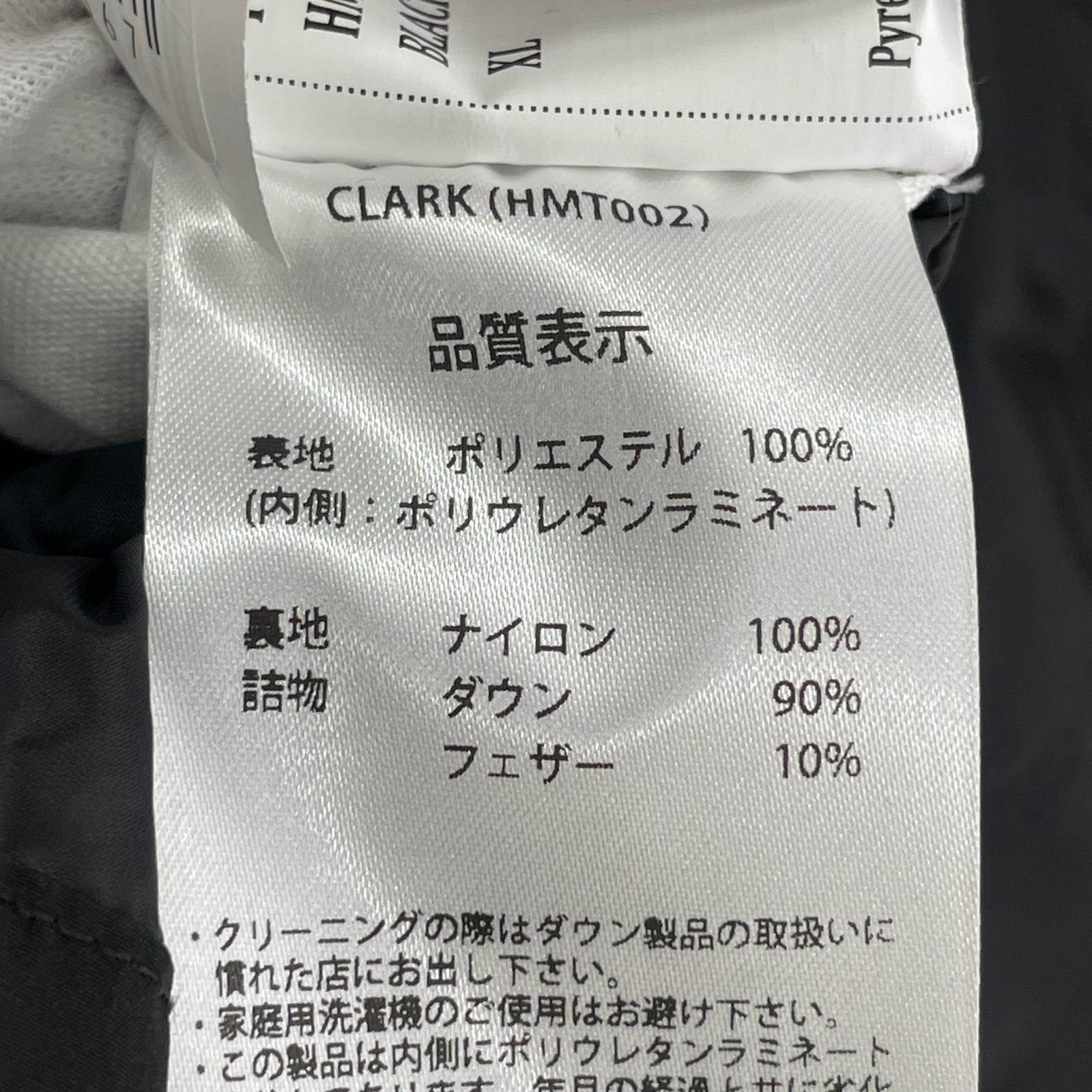 ダウンジャケット CLARK ダウンジャケット 黒 (XL) ブラック