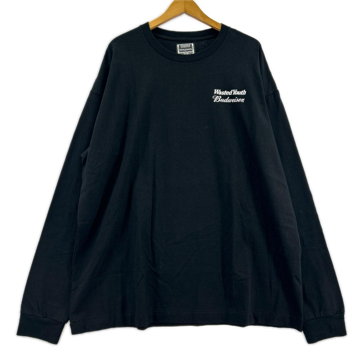 長袖Ｔシャツ wasted youth ﾌﾞﾗｯｸ (2XL) ブラック