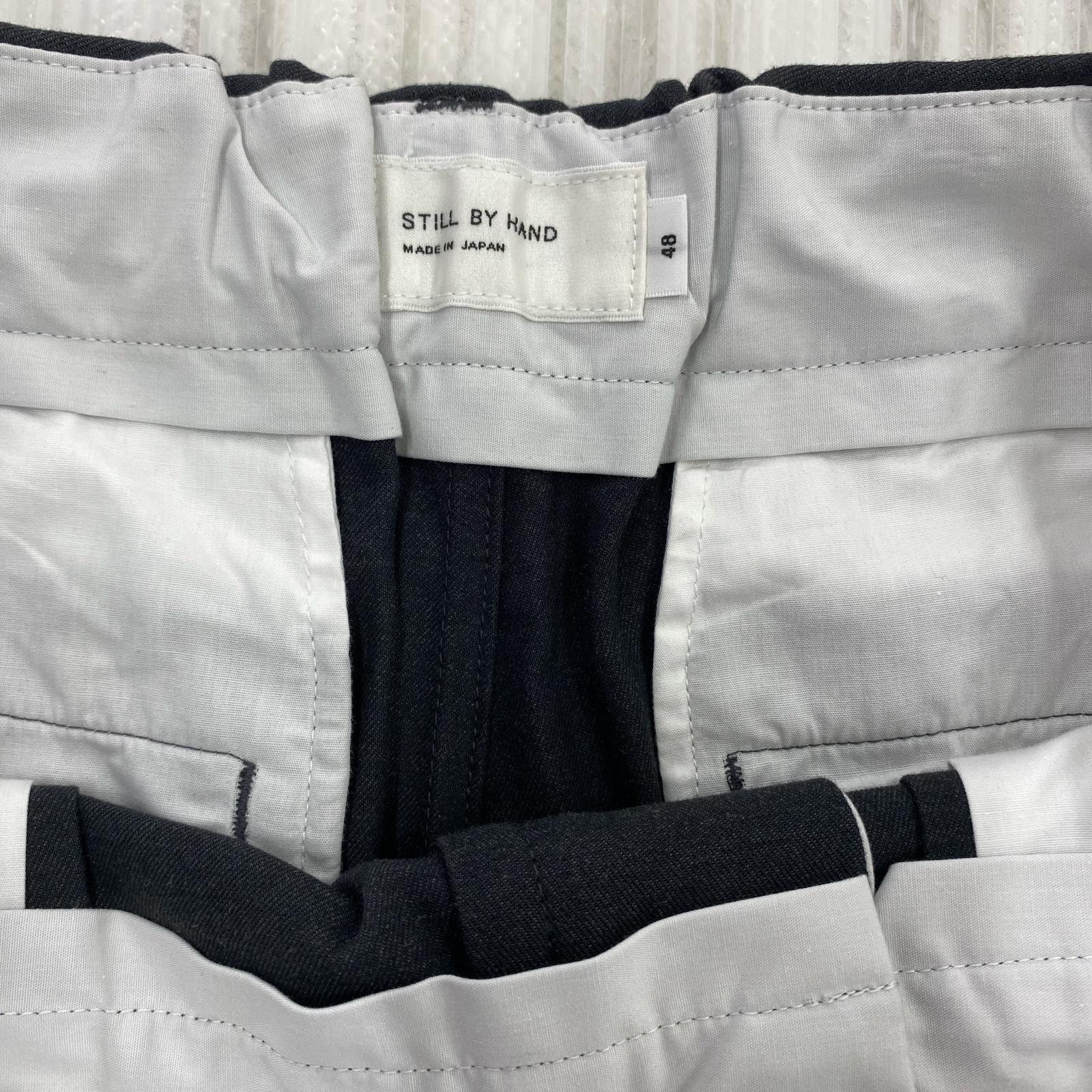 パンツ STILL BY HAND ディープタックスラックス 48 GRY 48