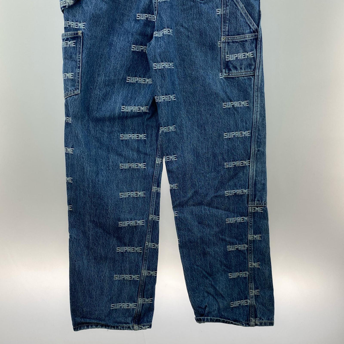 オーバーオール 19SS logo denim overalls インディゴ (S) S ブルー