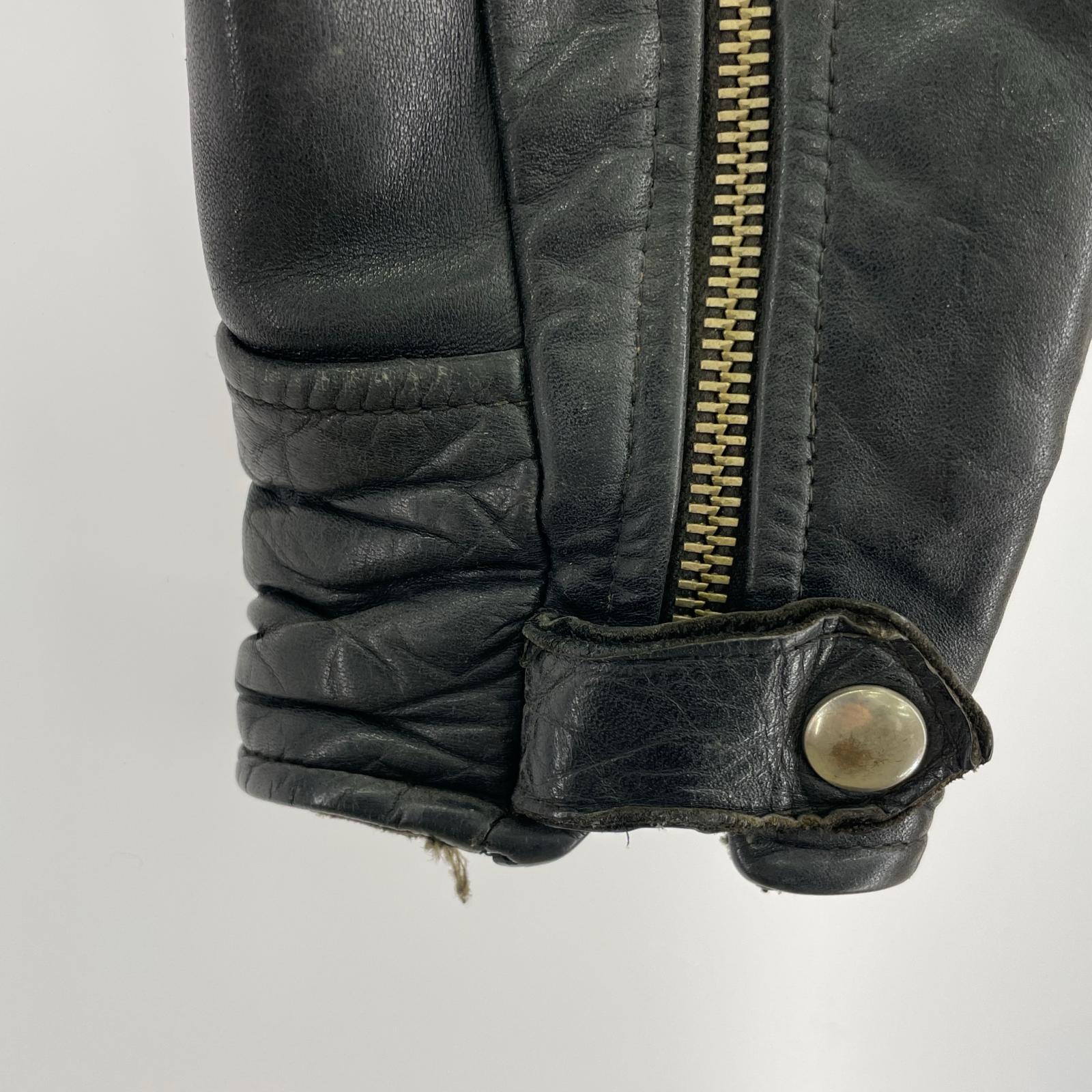 ライダースジャケット 50s A.Morris ホースハイド レザー 黒 ()42 42 ブラック