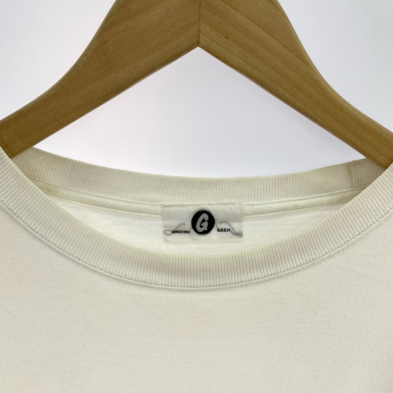 長袖Ｔシャツ モーションロゴ 白 ホワイト