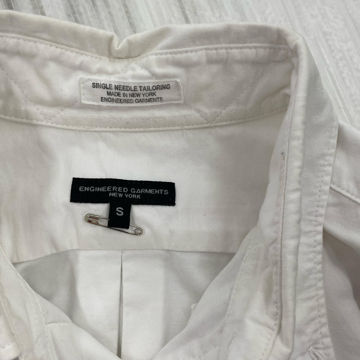 長袖シャツ Engineered Garments BD Shirt S S ホワイト
