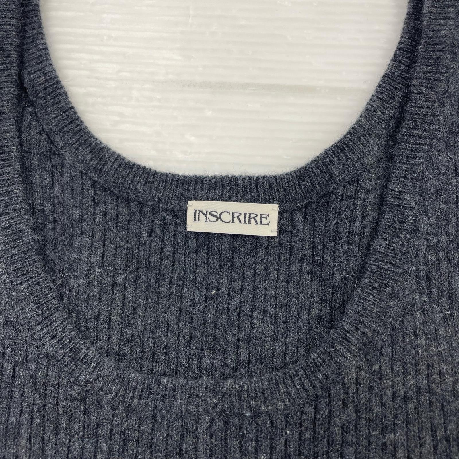 その他トップス INSCRIRE 　ニットタンク 　グレー　M M グレー