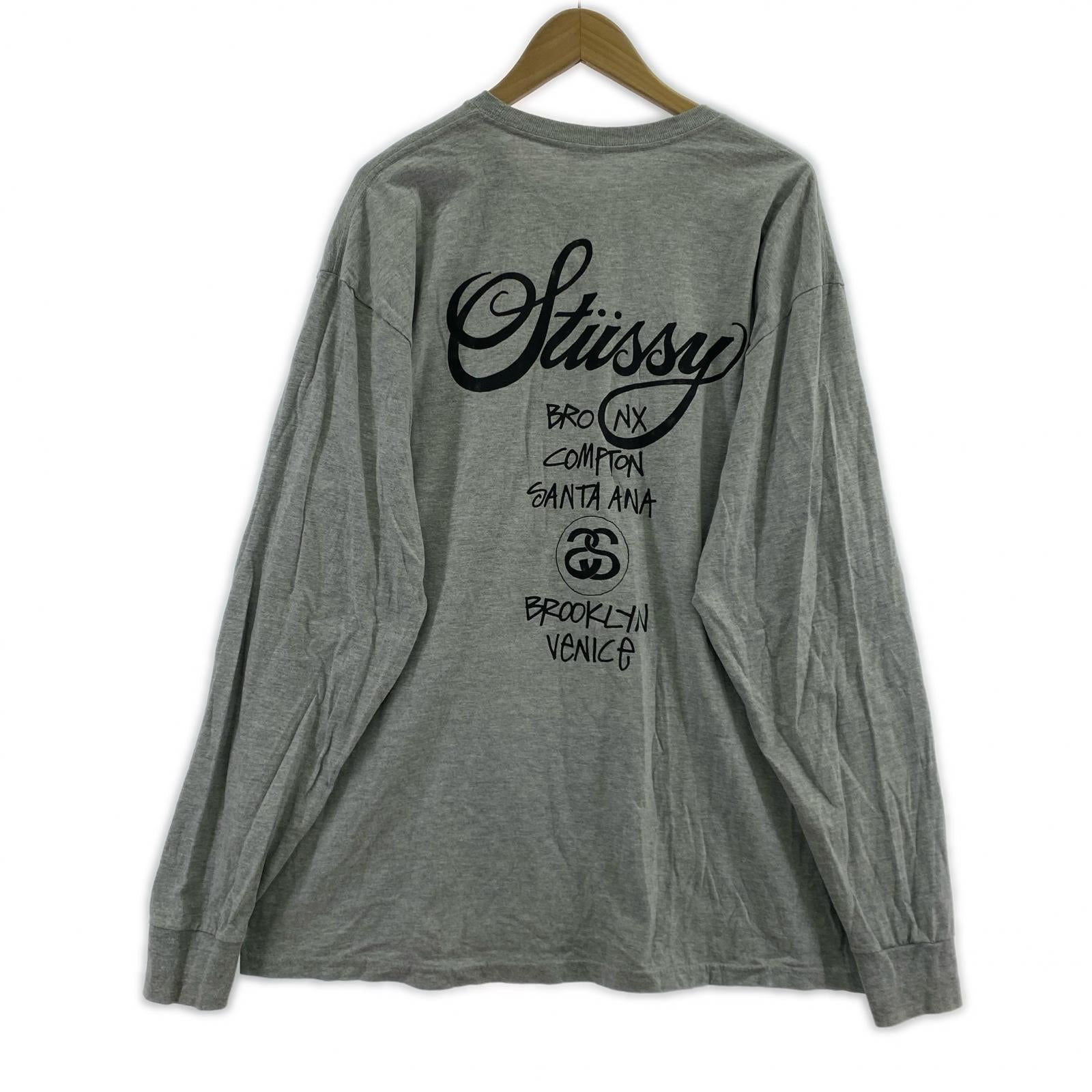 その他トップス STUSSY　ロングスリーブT　グレー　XL グレー