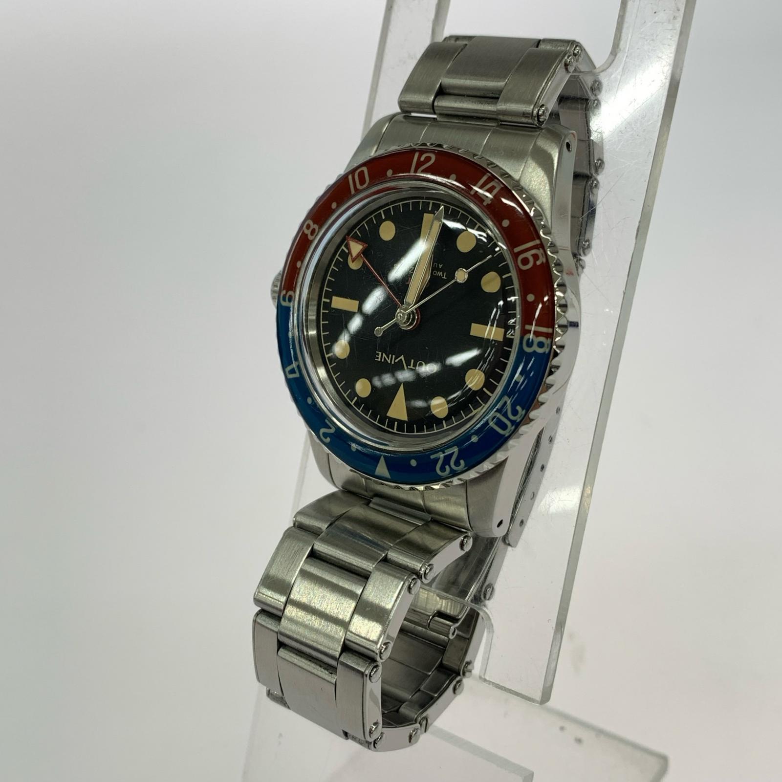 腕時計 OUTLINE GMT-1960 アナログ 自動巻き シルバー