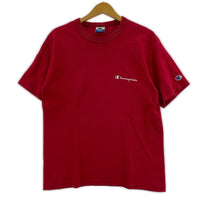半袖Ｔシャツ 90s 胸ロゴプリント 赤 (M) M