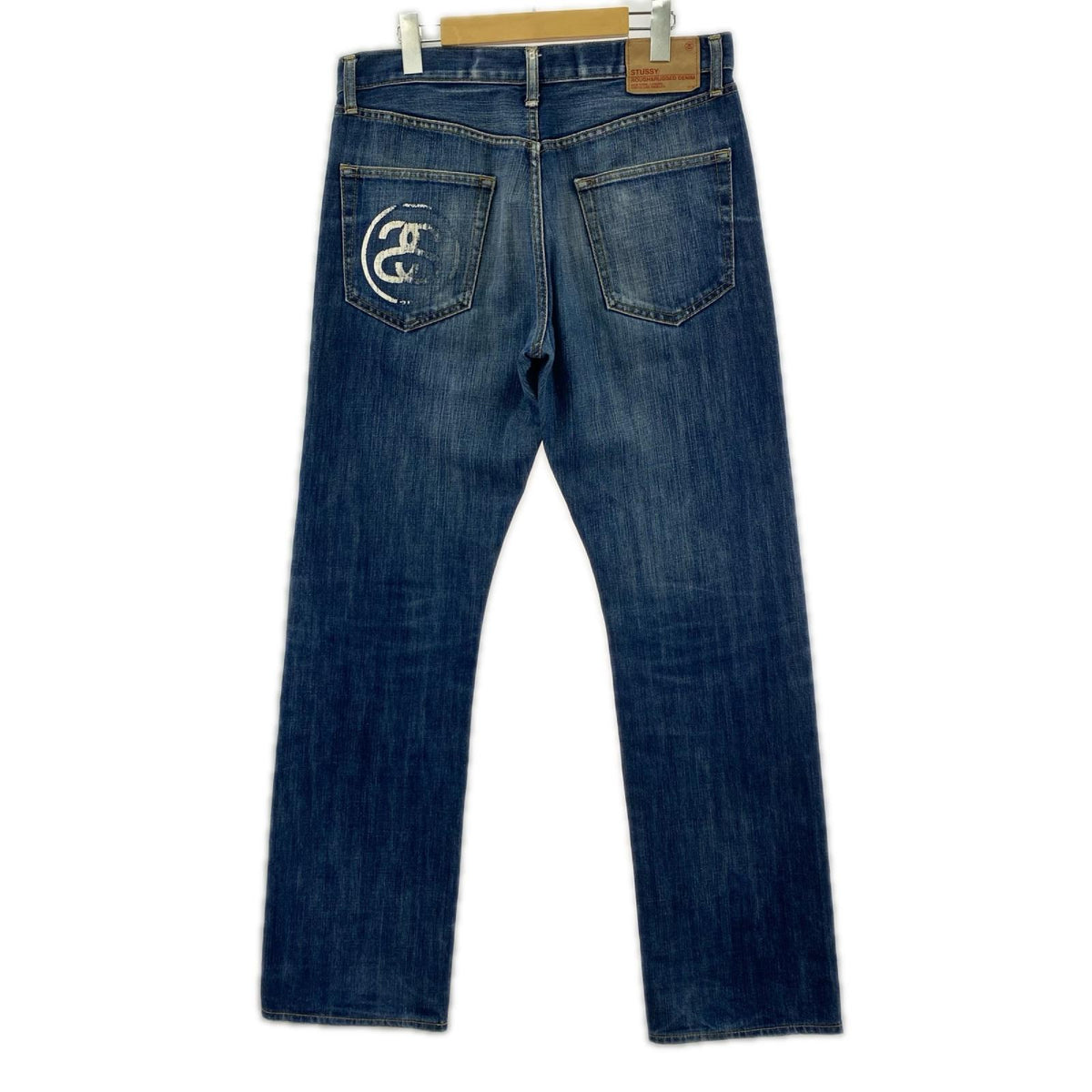 デニムパンツ STUSSY rough and rugged ﾃﾞﾆﾑﾊﾟﾝﾂ 30 ブルー