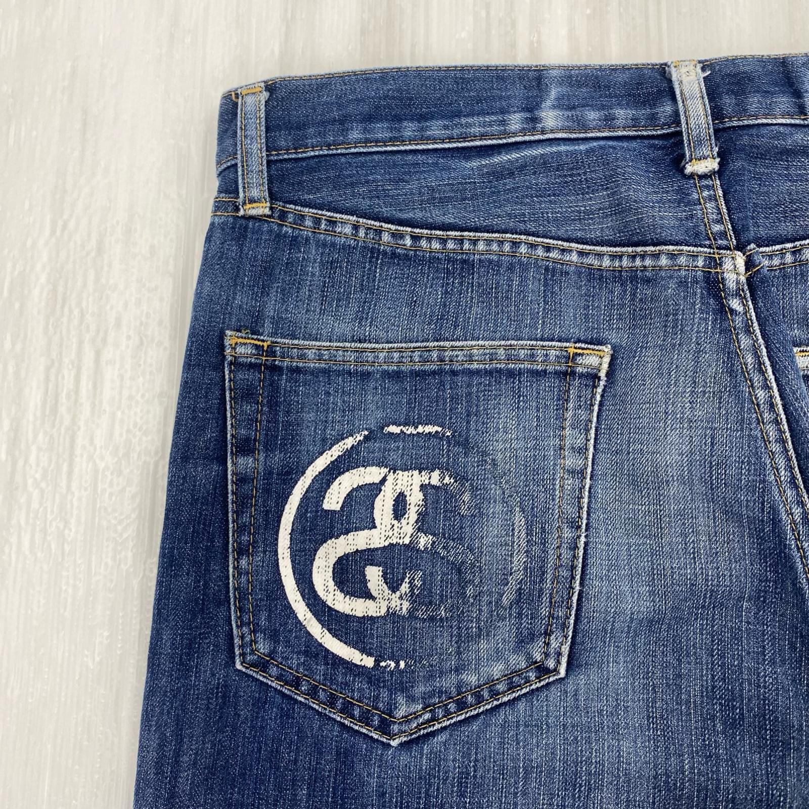 デニムパンツ STUSSY rough and rugged ﾃﾞﾆﾑﾊﾟﾝﾂ 30 ブルー