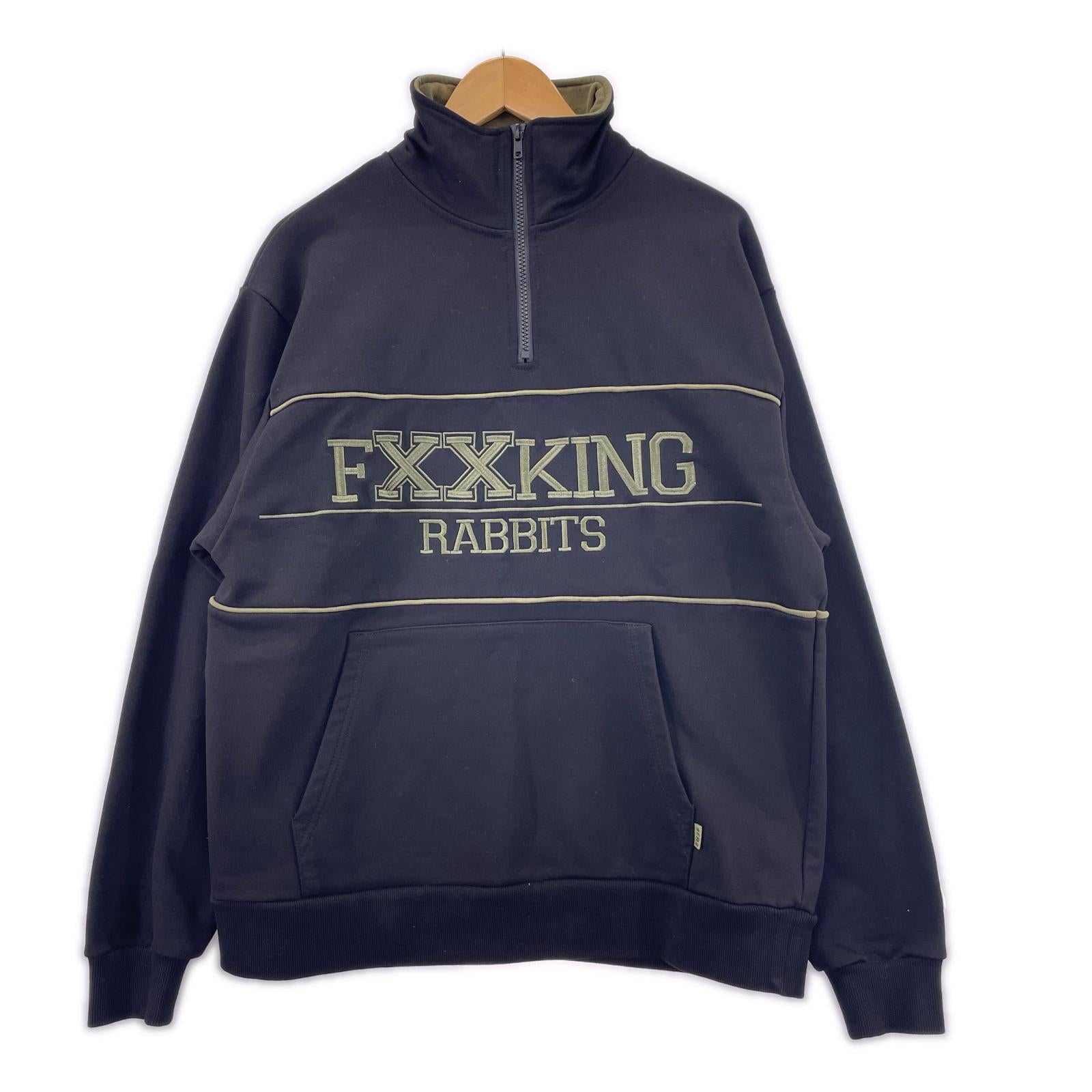 ジャケット FXXKING RABBITS ハーフジップ ブラック