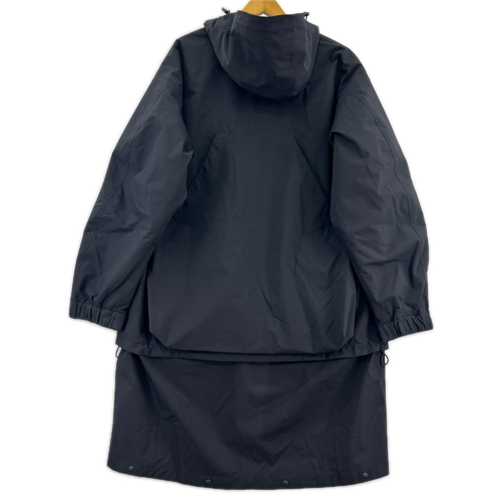 ジャケット GU×Engineered Garments ﾊﾟﾃﾞｯﾄﾞｼｪﾙﾊﾟｰｶｰ 紺 (M) M ブラック