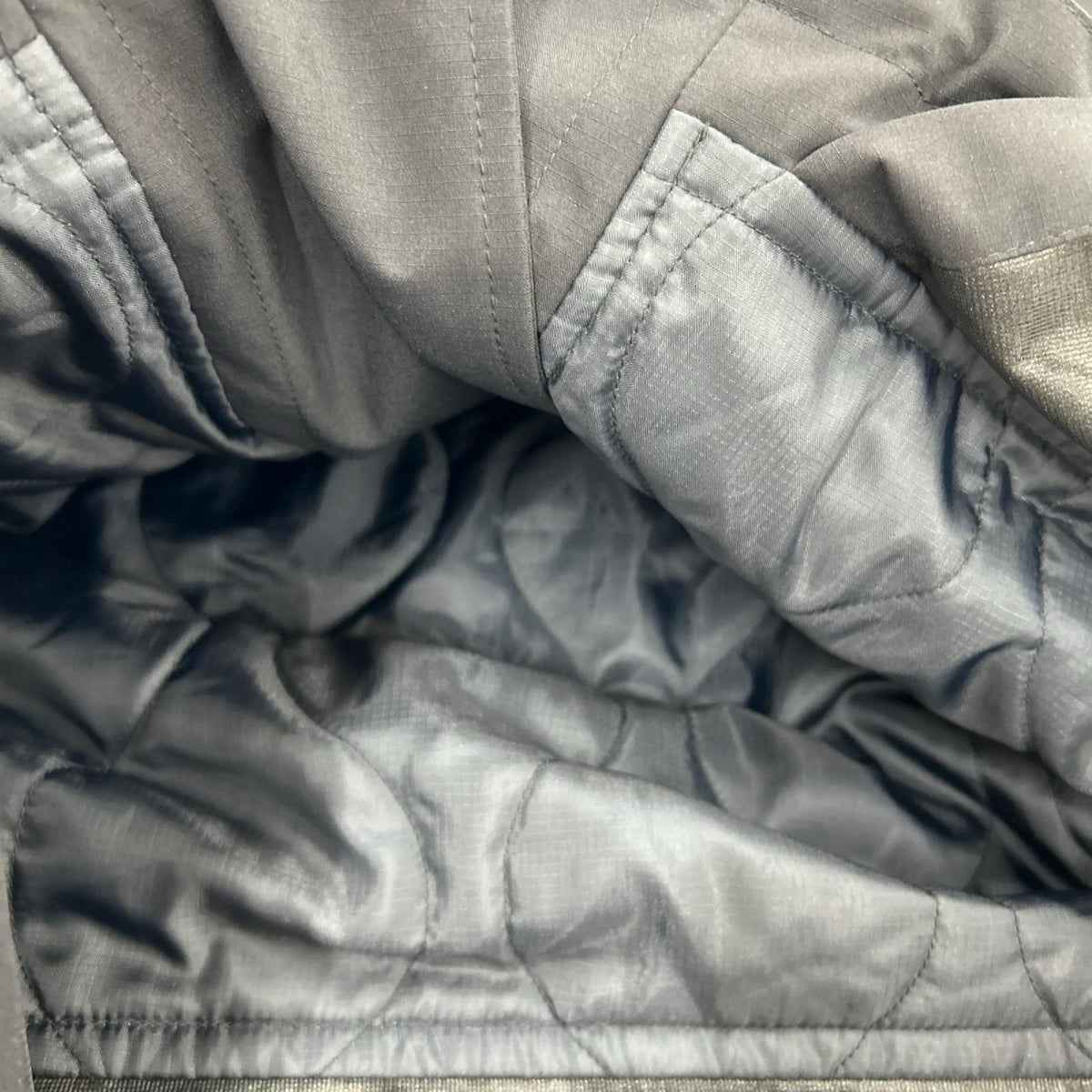 ジャケット GU×Engineered Garments ﾊﾟﾃﾞｯﾄﾞｼｪﾙﾊﾟｰｶｰ 紺 (M) M ブラック