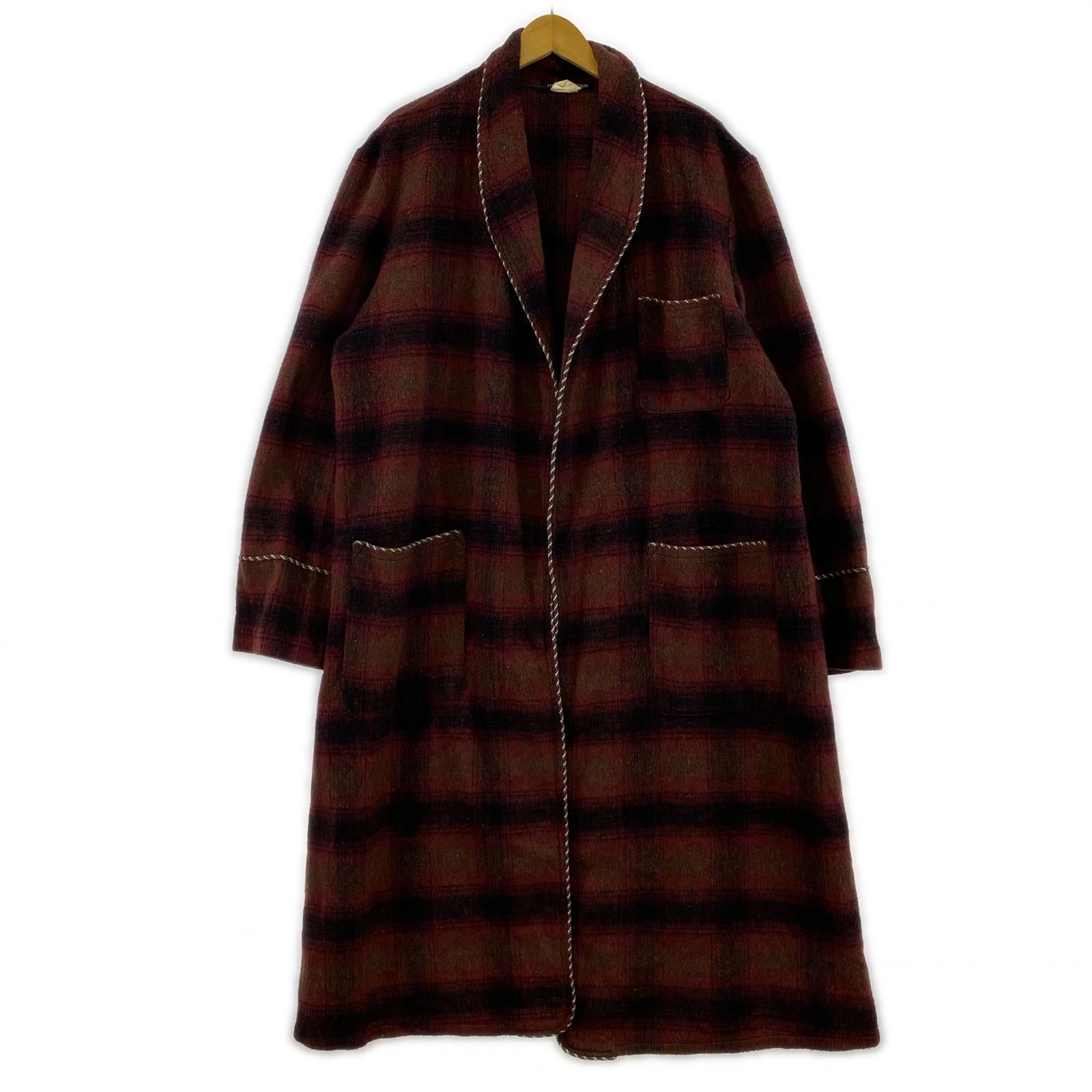 その他アウター 50s~60s スモーキングガウンコート　チェック　赤 レッド