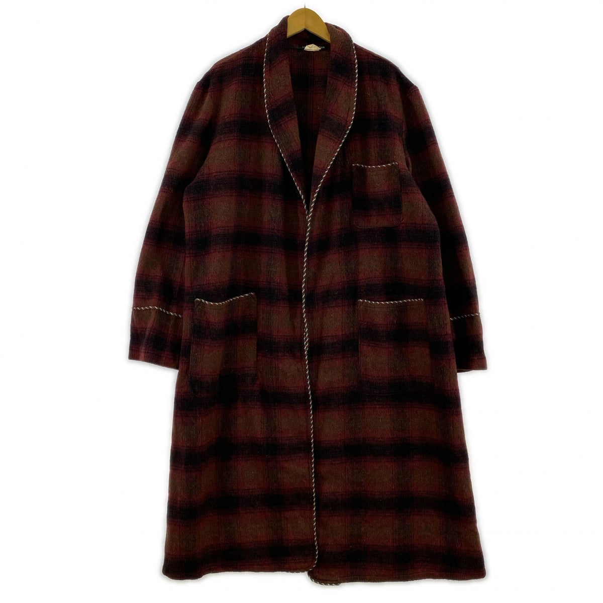 その他アウター 50s~60s ｽﾓｰｷﾝｸﾞｶﾞｳﾝｺｰﾄ　ﾁｪｯｸ　赤 レッド