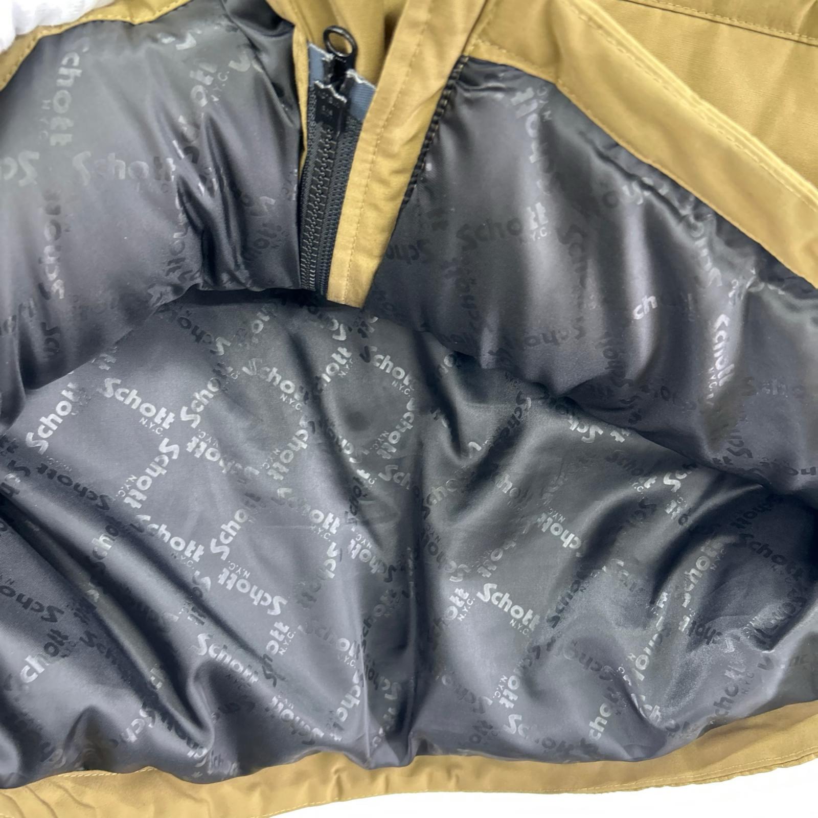 ダウンジャケット 2トーン ダウンパーカー L ベージュ L ベージュ