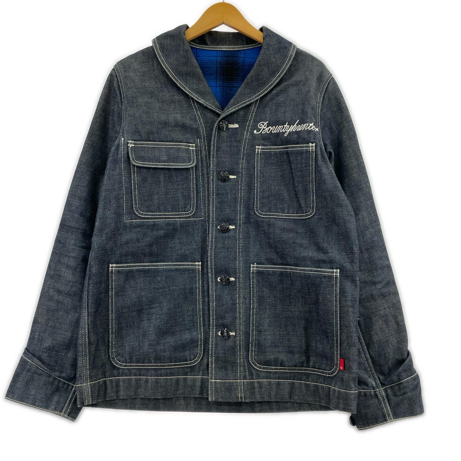 デニムジャケット ショールカラ- デニムジャケット M ネイビー