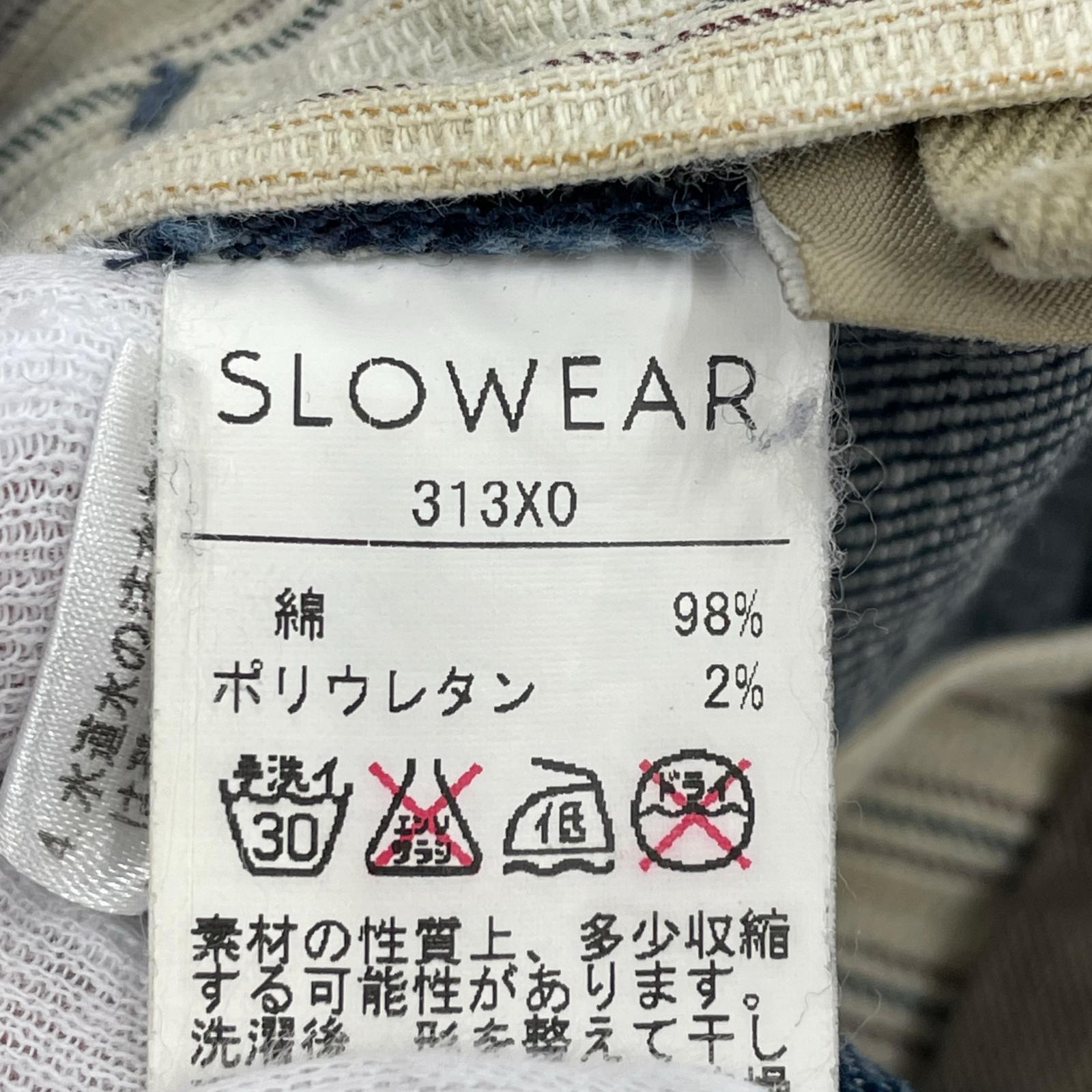 デニムパンツ SLOWEAR デニムパンツ W28 29 ネイビー