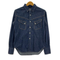 長袖シャツ TCB JEANS デニムシャツ ネイビー