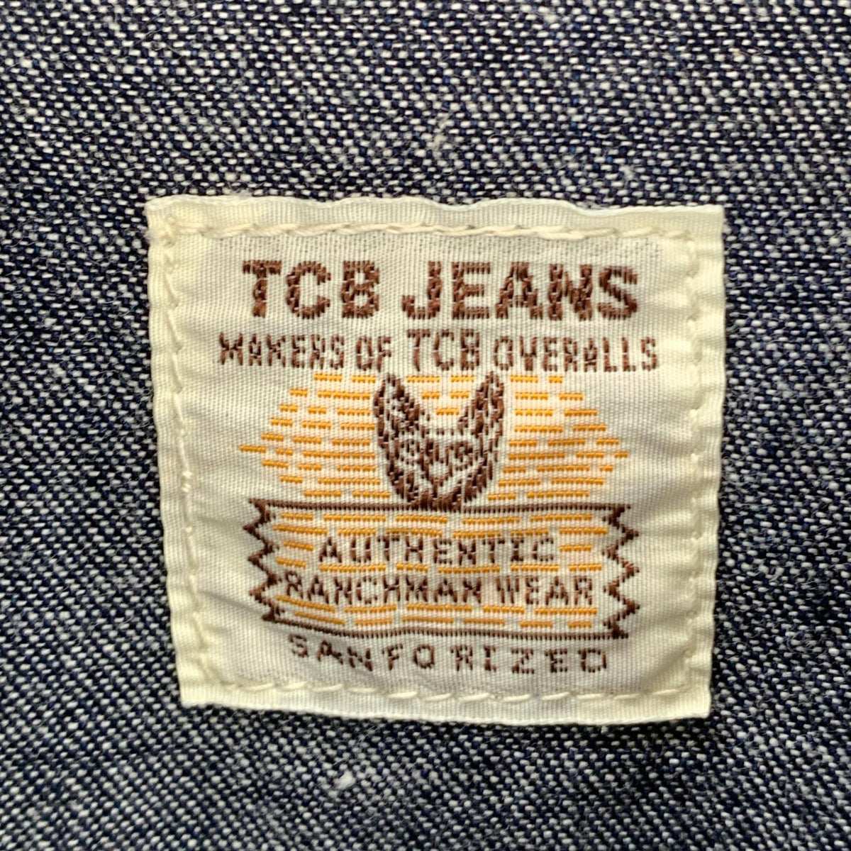 長袖シャツ TCB JEANS デニムシャツ ネイビー