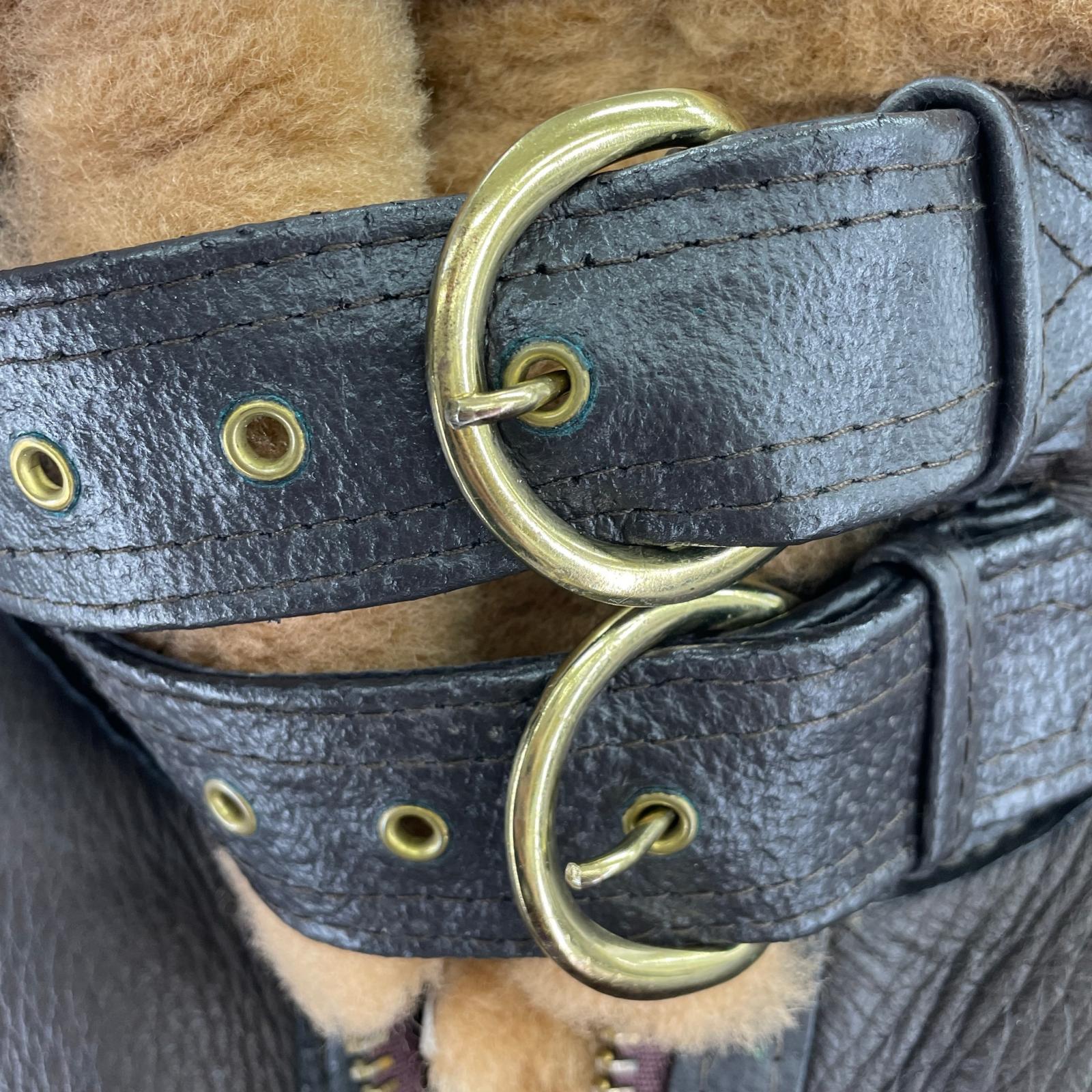 ジャケット U.S.SHEEP SKIN B-3 ブラウン M M ブラウン