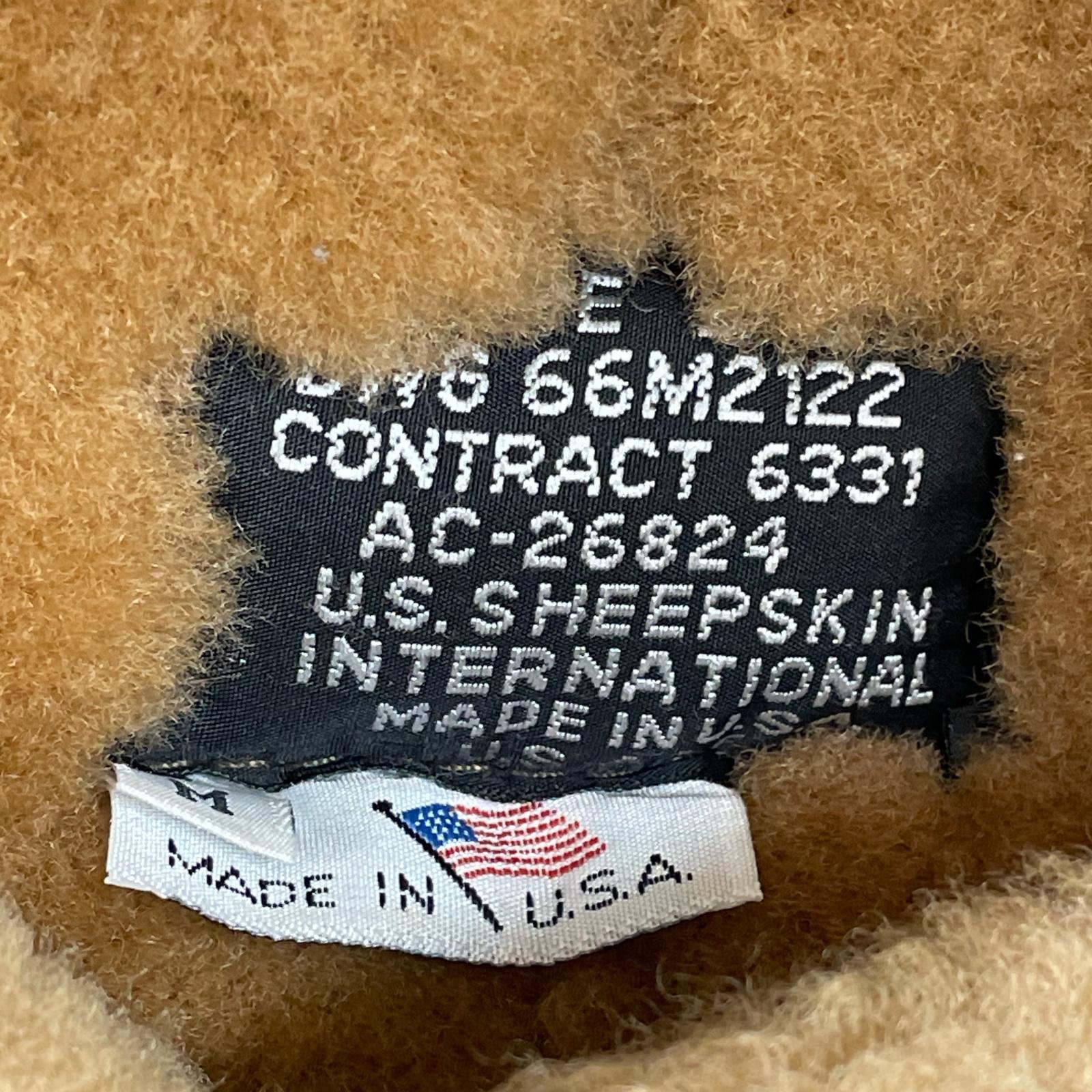 ジャケット U.S.SHEEP SKIN B-3 ブラウン M M ブラウン